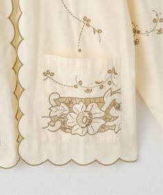 SARA MALLIKA/サラマリカ】COTTON TWILL CUT WORK SHIRT（シャツ 