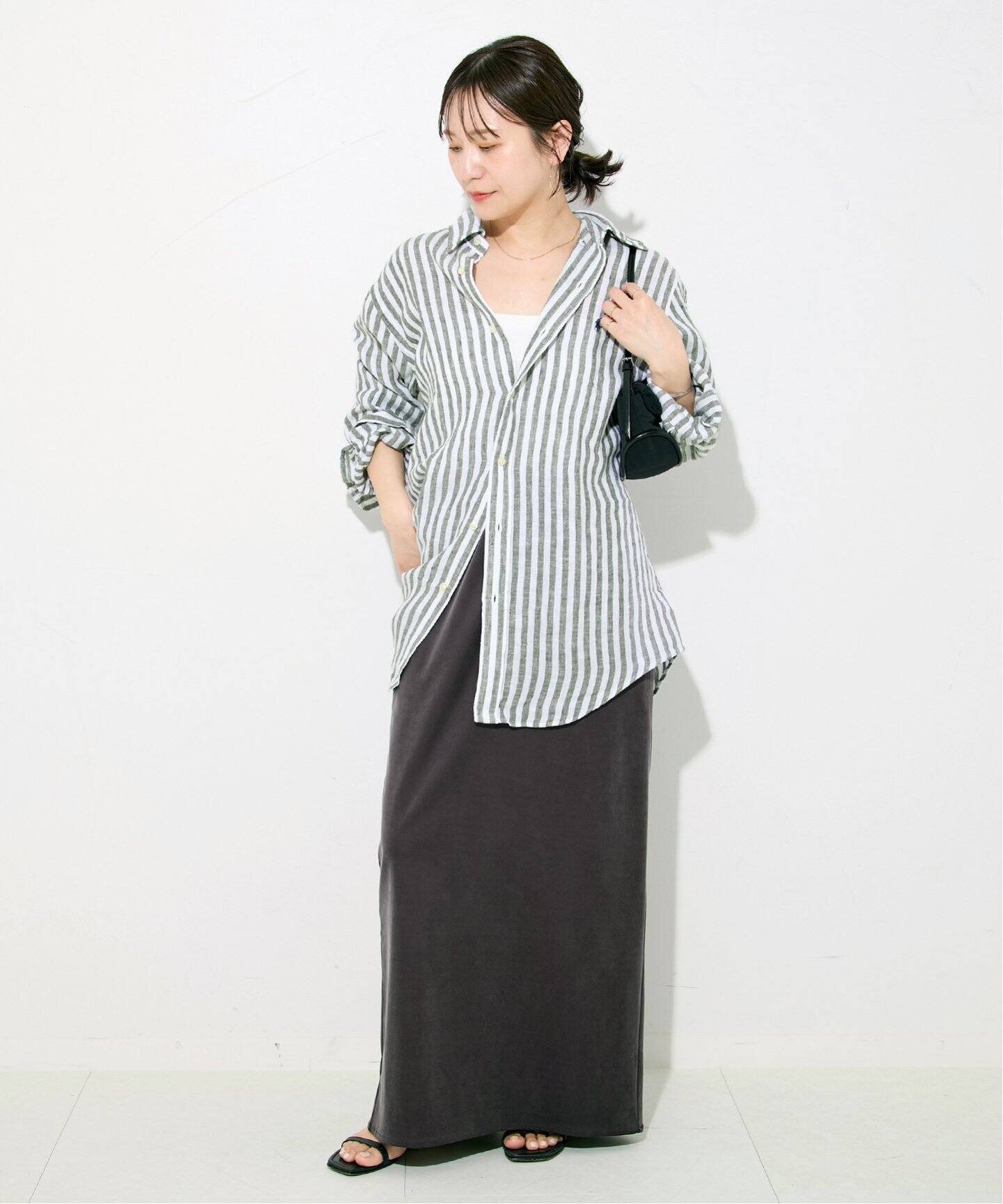 POLO RALPH LAUREN / ポロ ラルフ ローレン】LINEN STRIPE SPORT SHI 