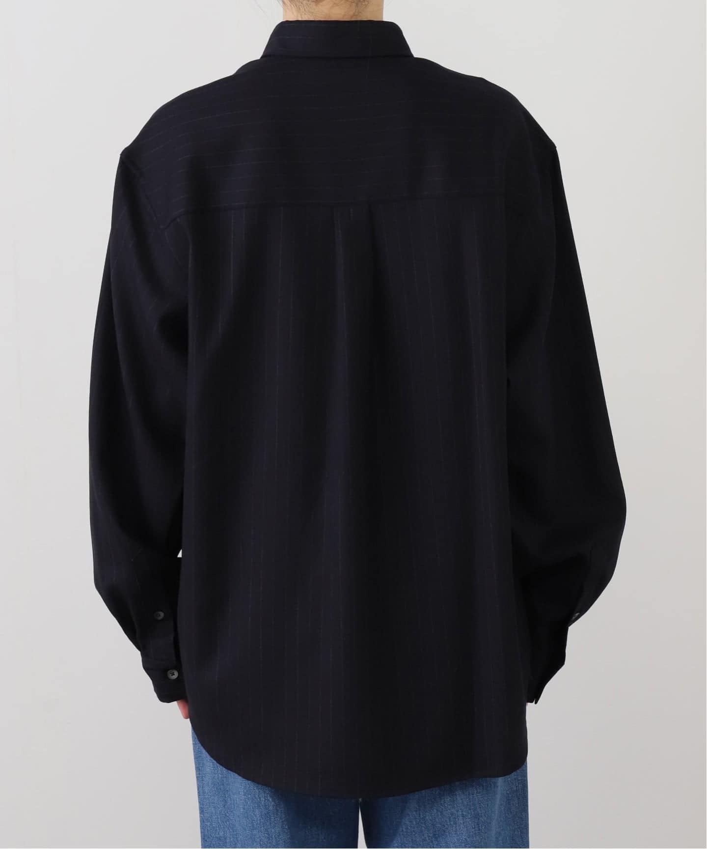 TONYWACK/トニーワック】WOOL STRIPED RELAXED SHIRT（シャツ