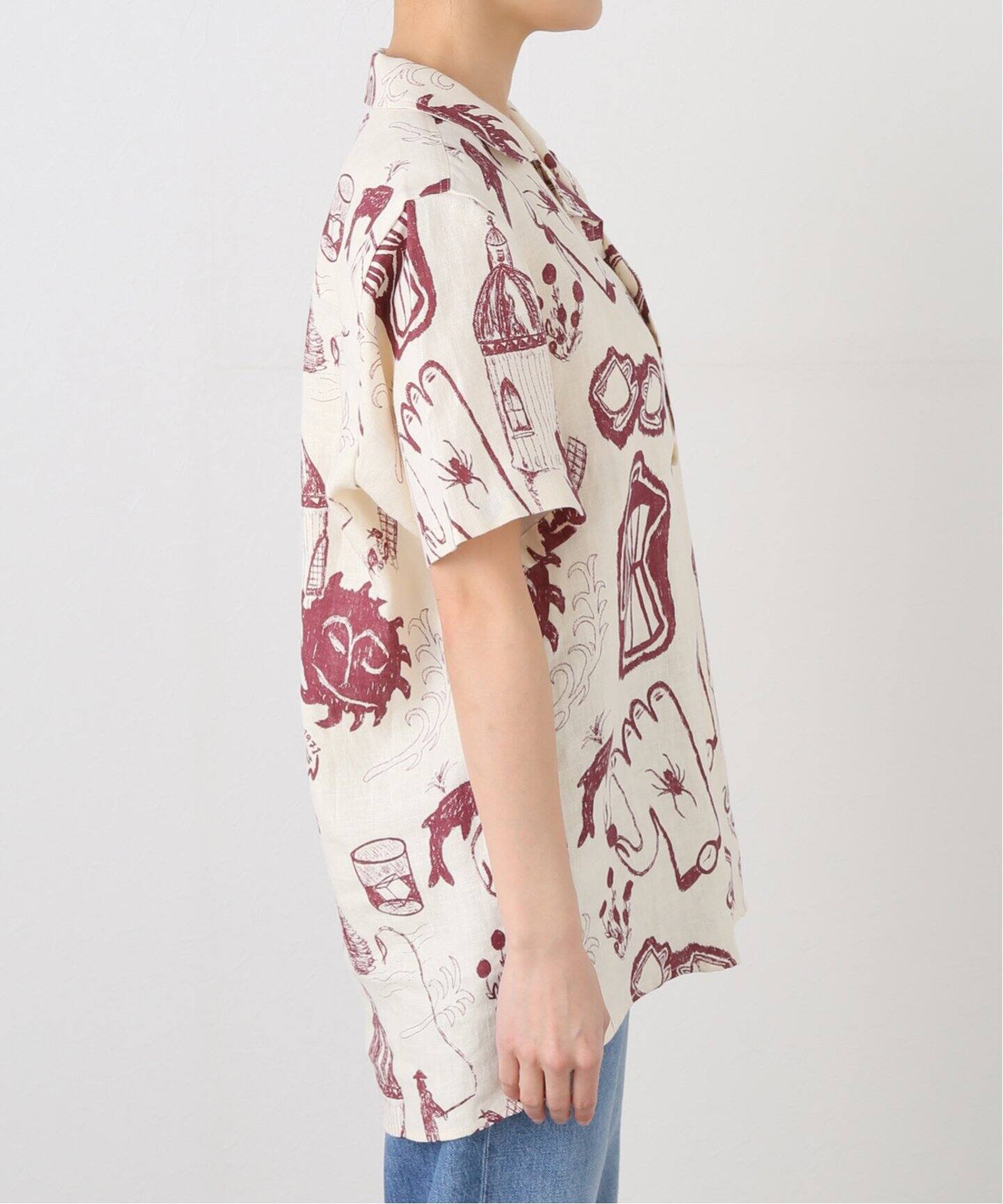 ブラウス シャツ 「OAS/オーエーエス」 Cantina Cuba Linen Shirt レディース JOURNAL STANDARD ブラウス シャツ 「OAS/オーエーエス
