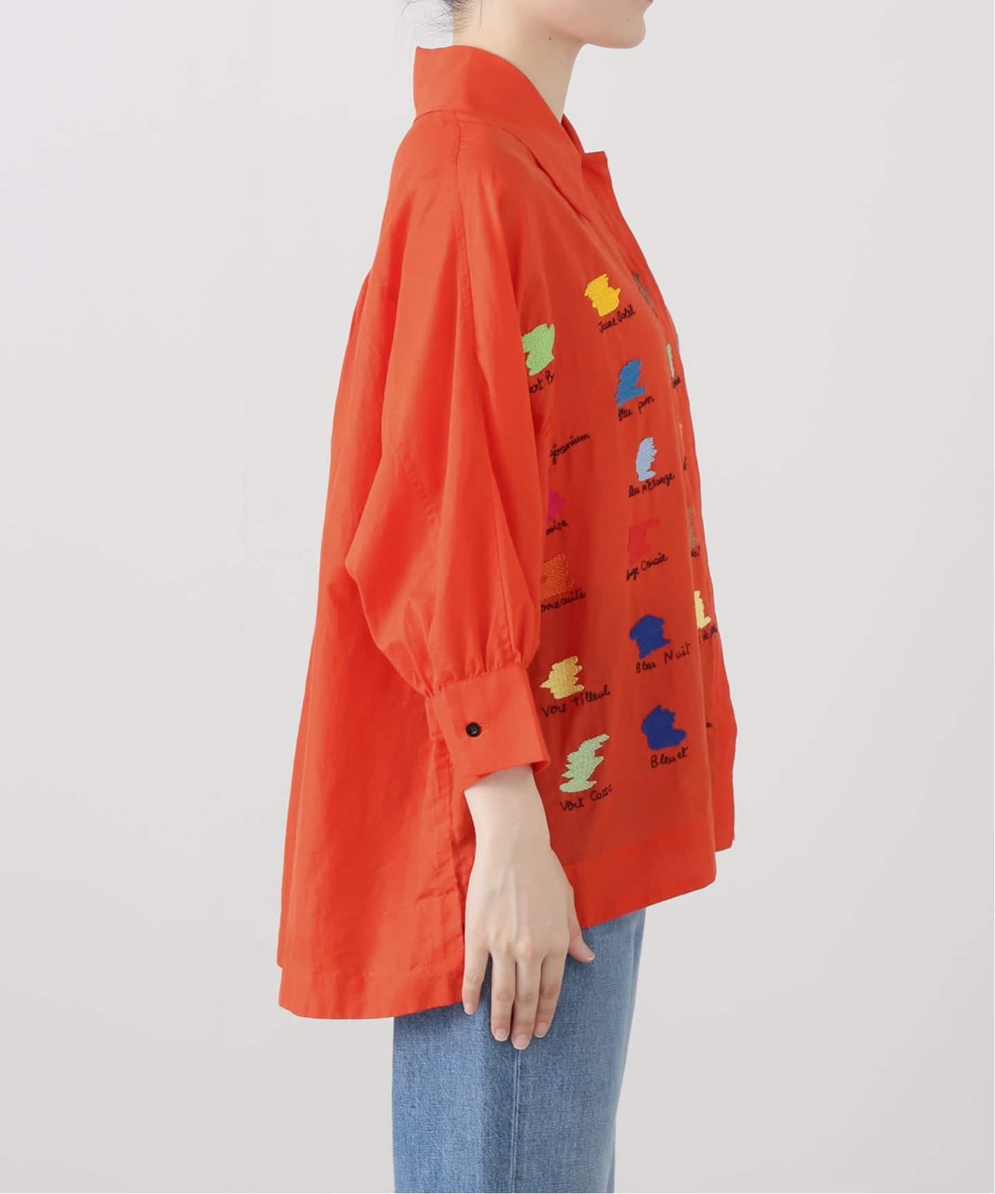 Mii / ミイ】 HAND EMBROIDERED SHIRT（シャツ／ブラウス