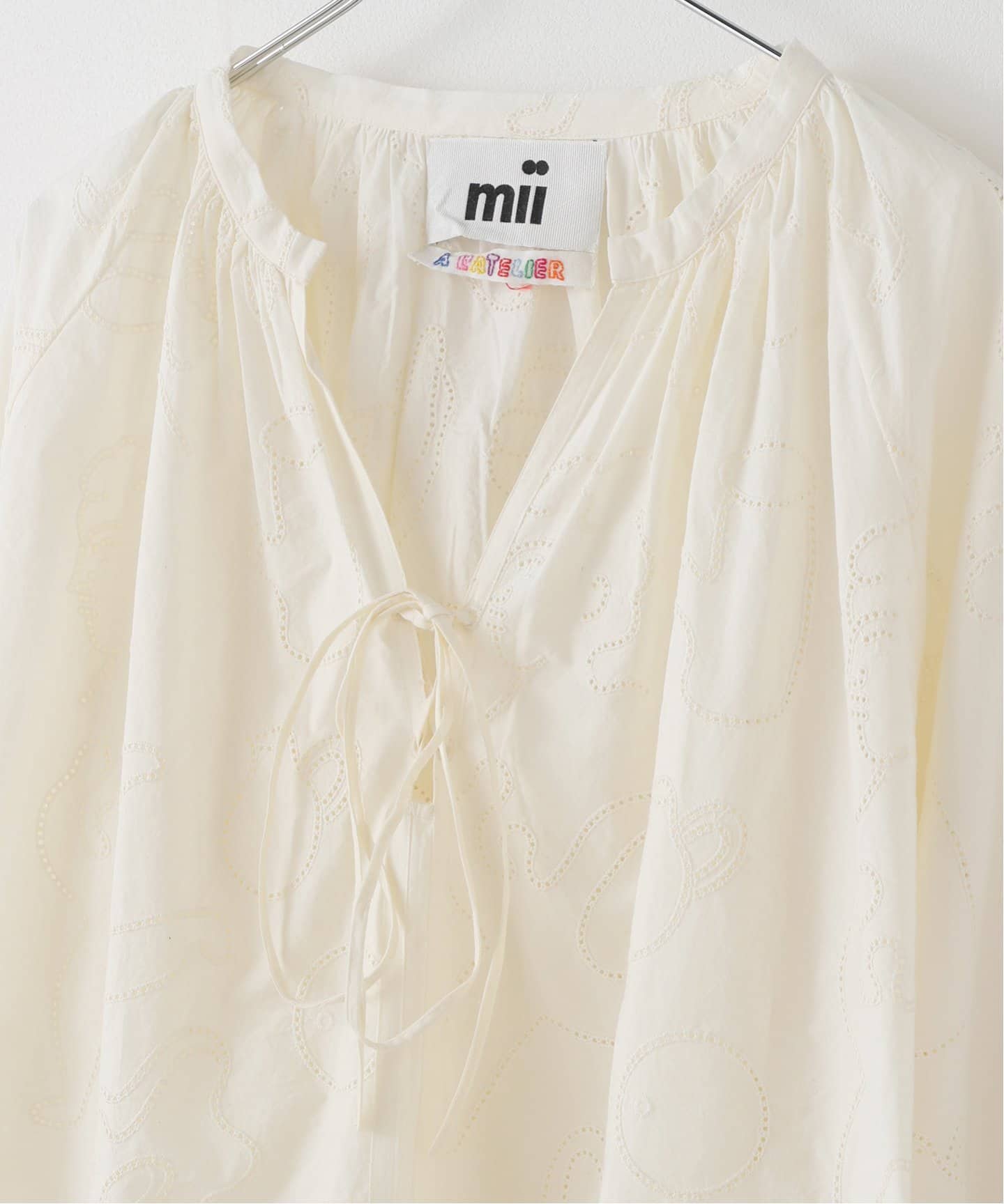 ブラウス シャツ 「Mii / ミイ」BRODERIE ANGLAISE TUNIC レディース Mii / ミイ】BRODERIE ANGLAISE TUNIC（シャツ／ブラウス