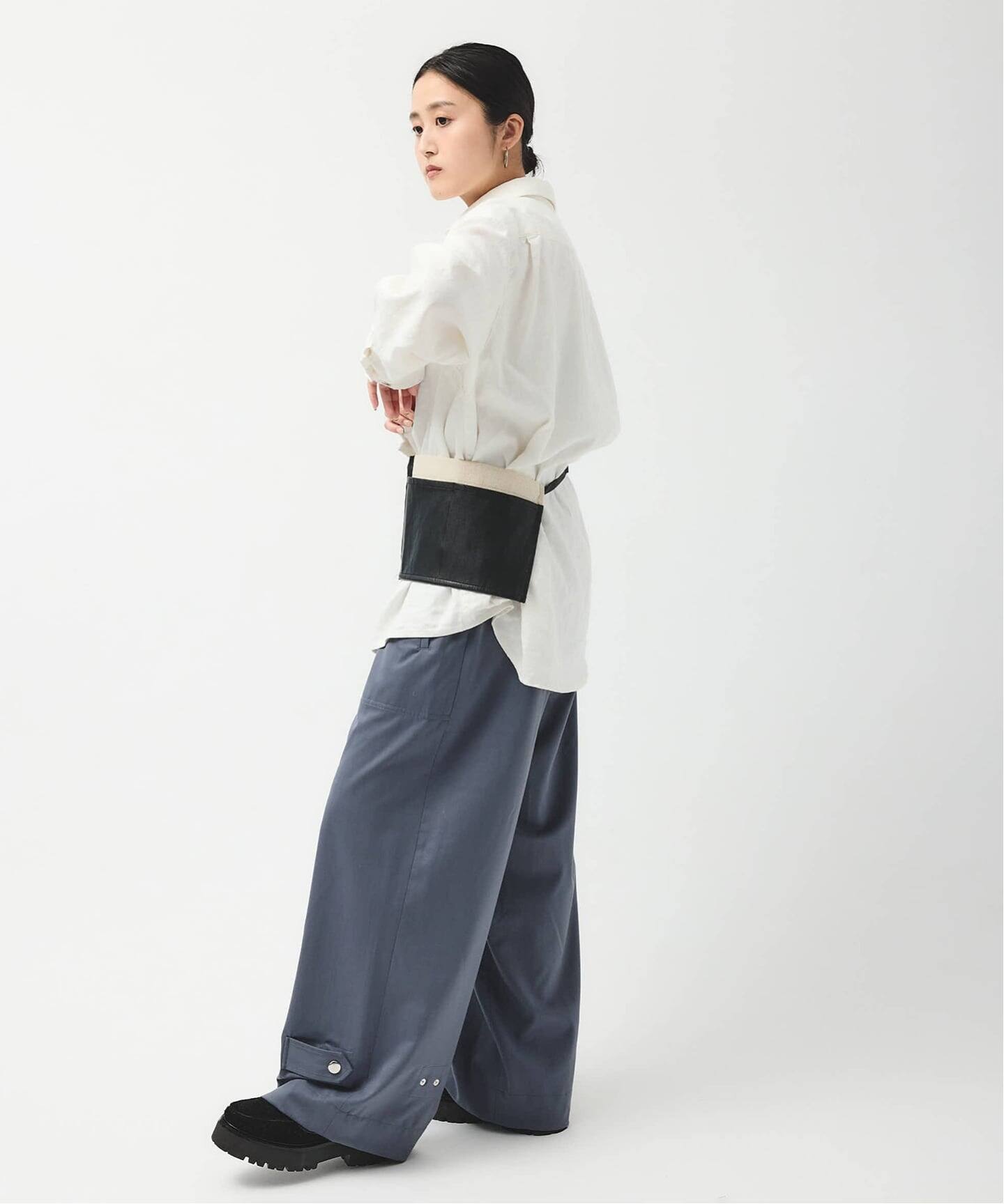 ku's shop様ご依頼用36 別注【MIKA KASAI】PATCH BUTTON LINEN SH（シャツ／ブラウス