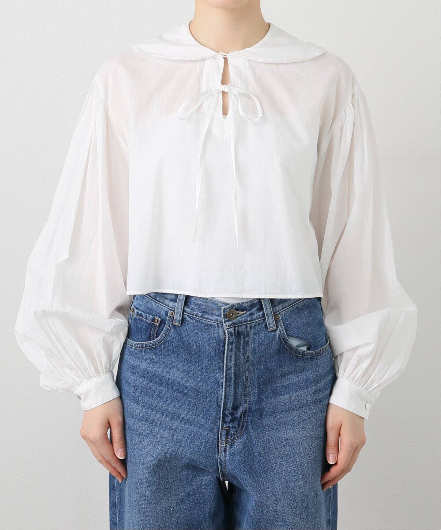 RHODOLIRION /ロドリリオン】Sailor Collar Spencer Shirt（シャツ 