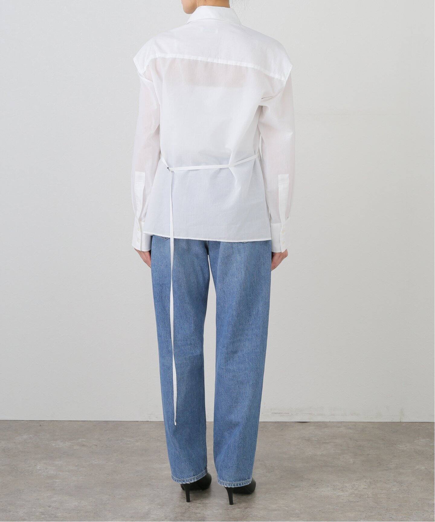 RIV NOBUHIKO リブ ノブヒコ 25SS MICHE SHIRT シャツ TPSS250301 ホワイト F RIV NOBUHIKO/リブノブヒコ】 MICHE SHIRT（シャツ／ブラウス