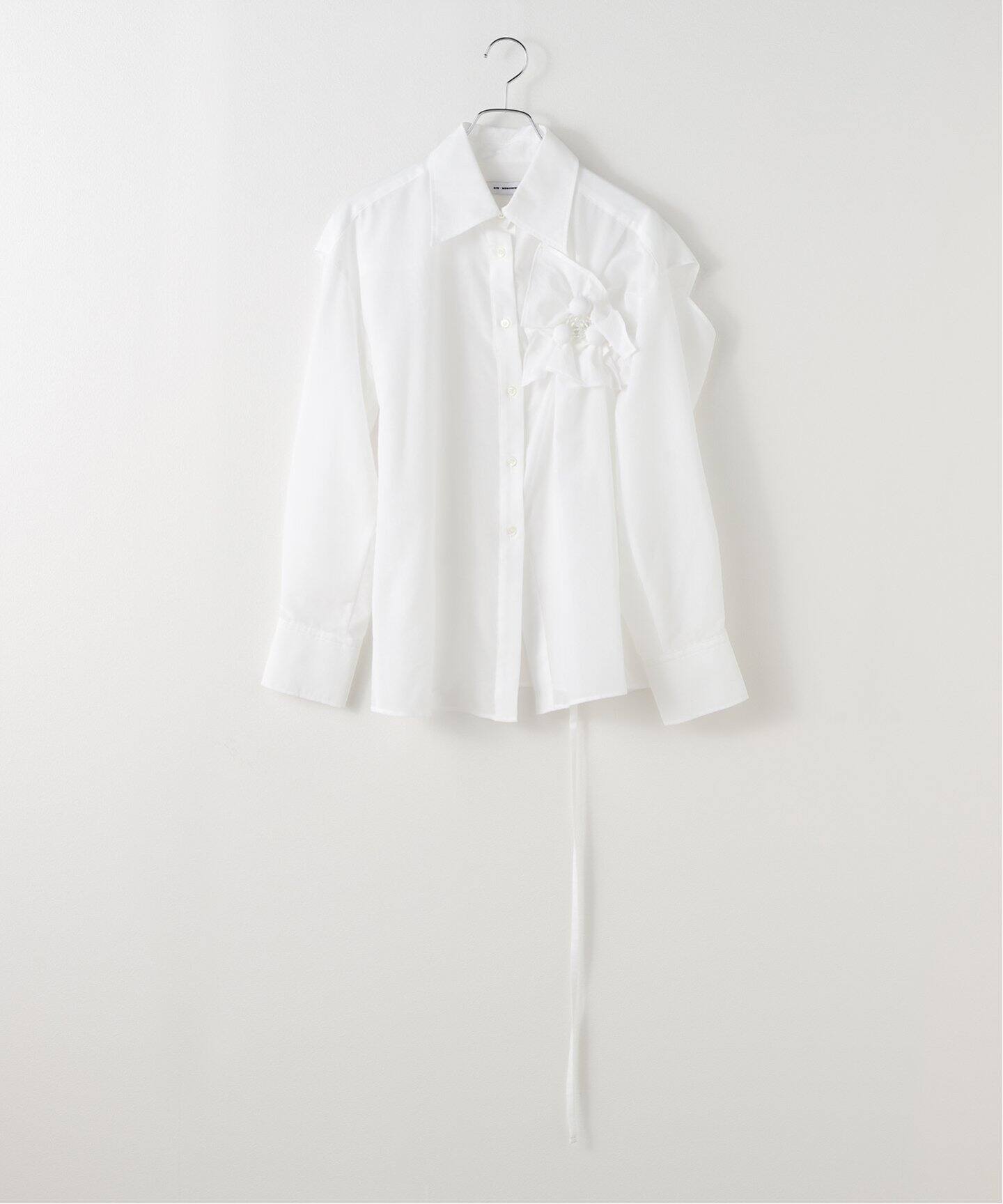 RIV NOBUHIKO リブ ノブヒコ 25SS MICHE SHIRT シャツ TPSS250301 ホワイト F RIV NOBUHIKO/リブノブヒコ】 MICHE SHIRT（シャツ／ブラウス