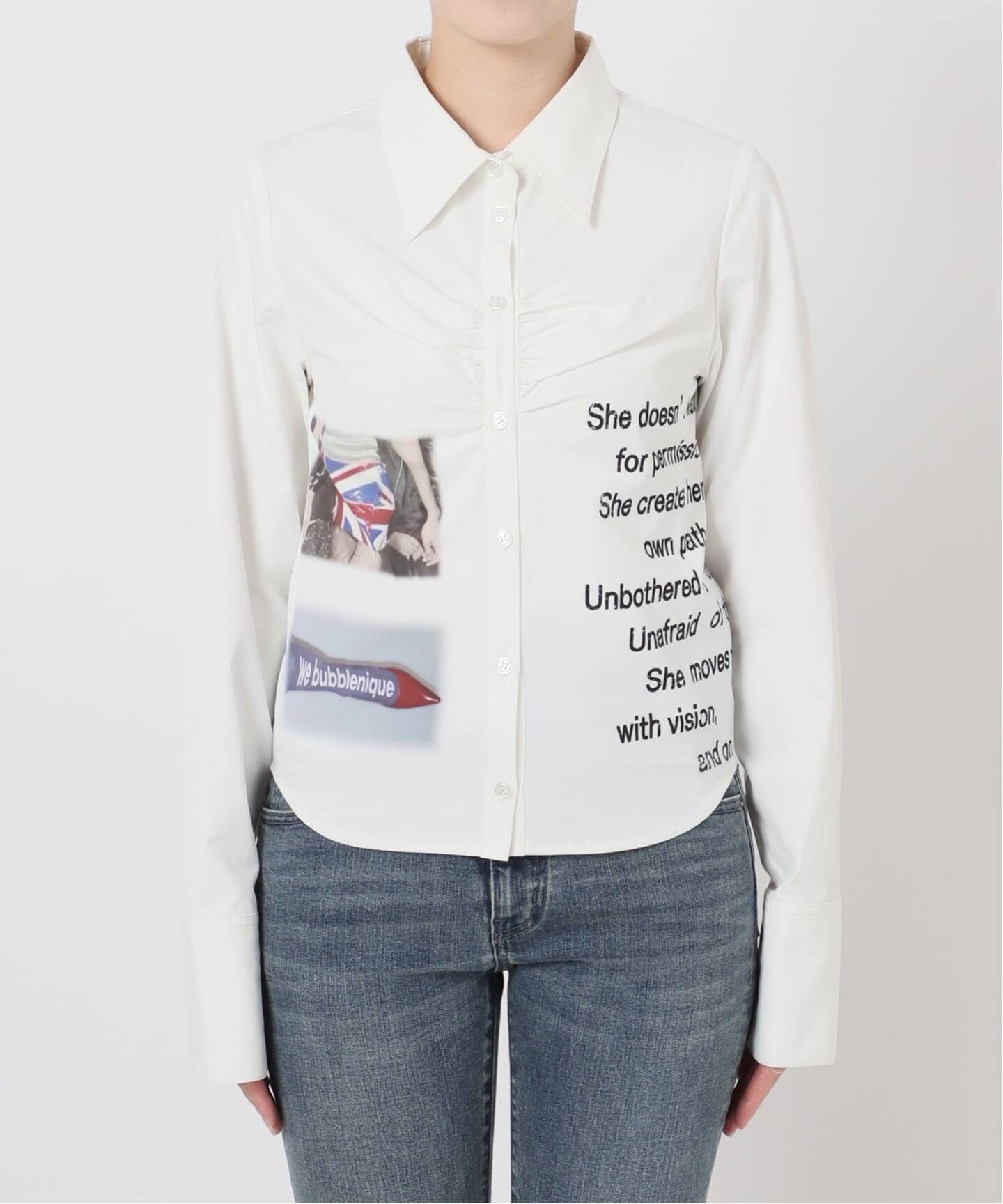 プリントギャザーシャツ（シャツ／ブラウス）｜Oriens JOURNAL