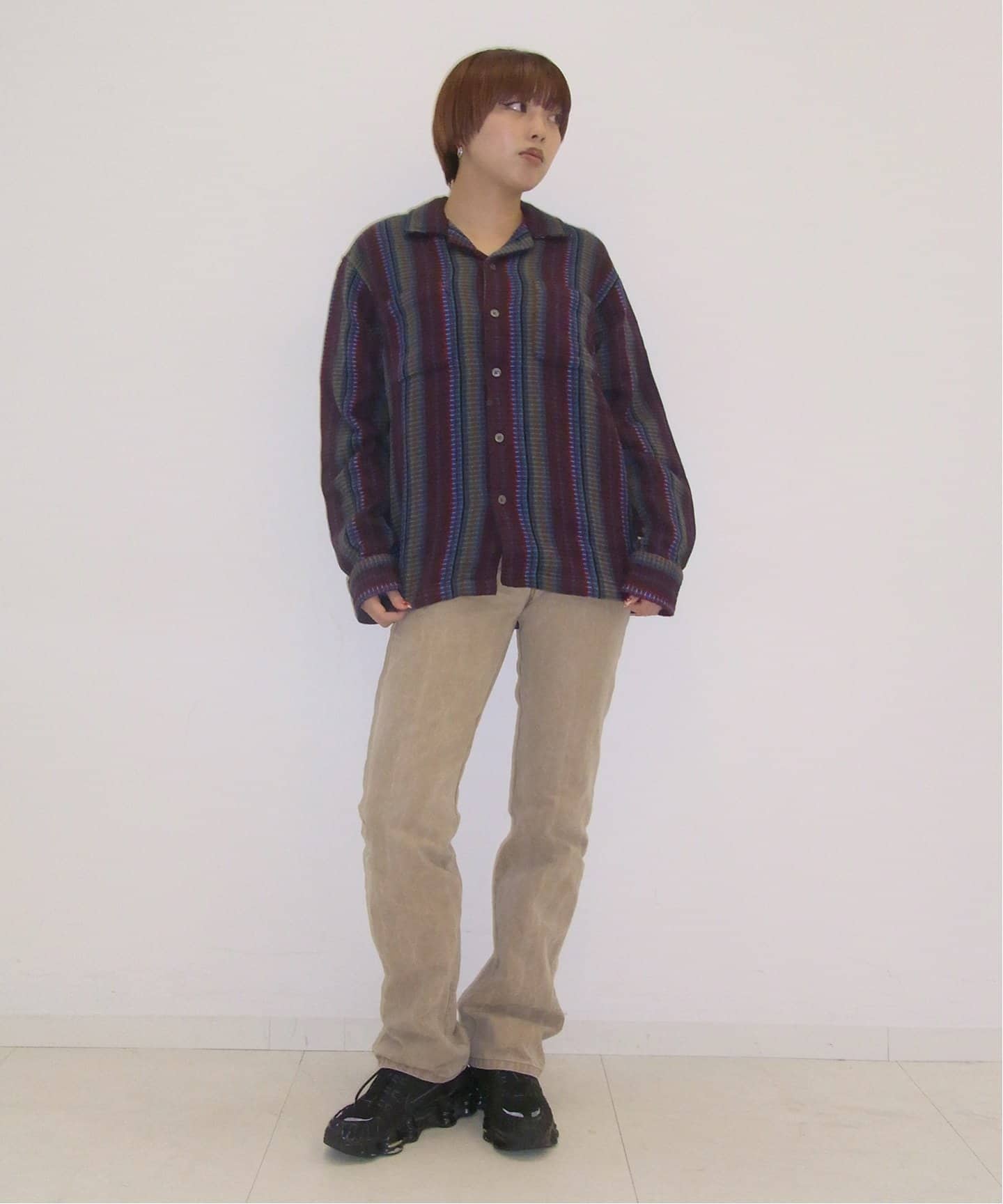 ブラウス シャツ 「OBEY / オベイ」 WANDERER WOVEN 181200403 レディース OBEY / オベイ】 WANDERER WOVEN 181200403（シャツ／ブラウス
