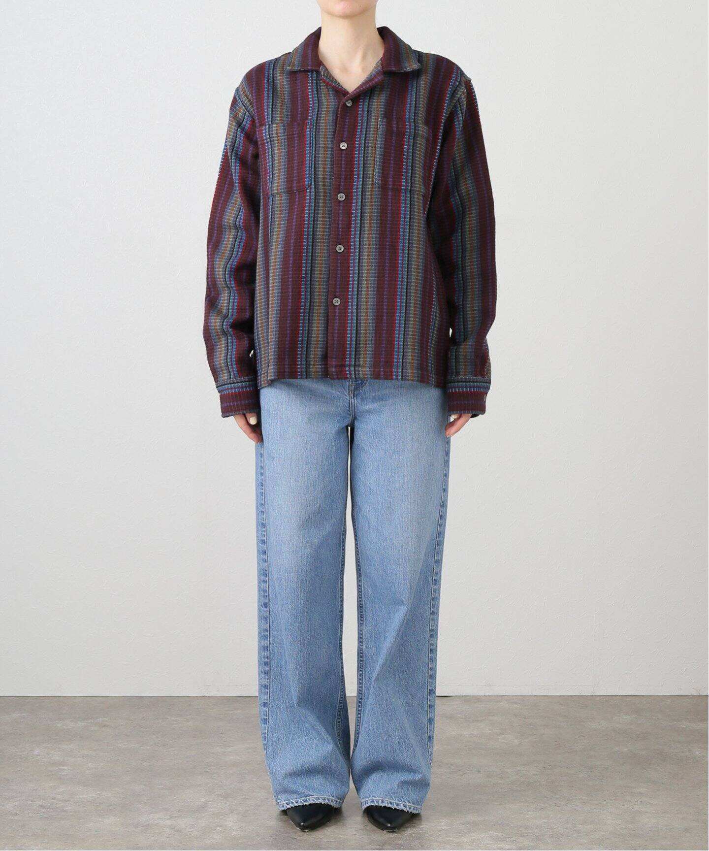 ブラウス シャツ 「OBEY / オベイ」 WANDERER WOVEN 181200403 レディース OBEY / オベイ】 WANDERER WOVEN 181200403（シャツ／ブラウス