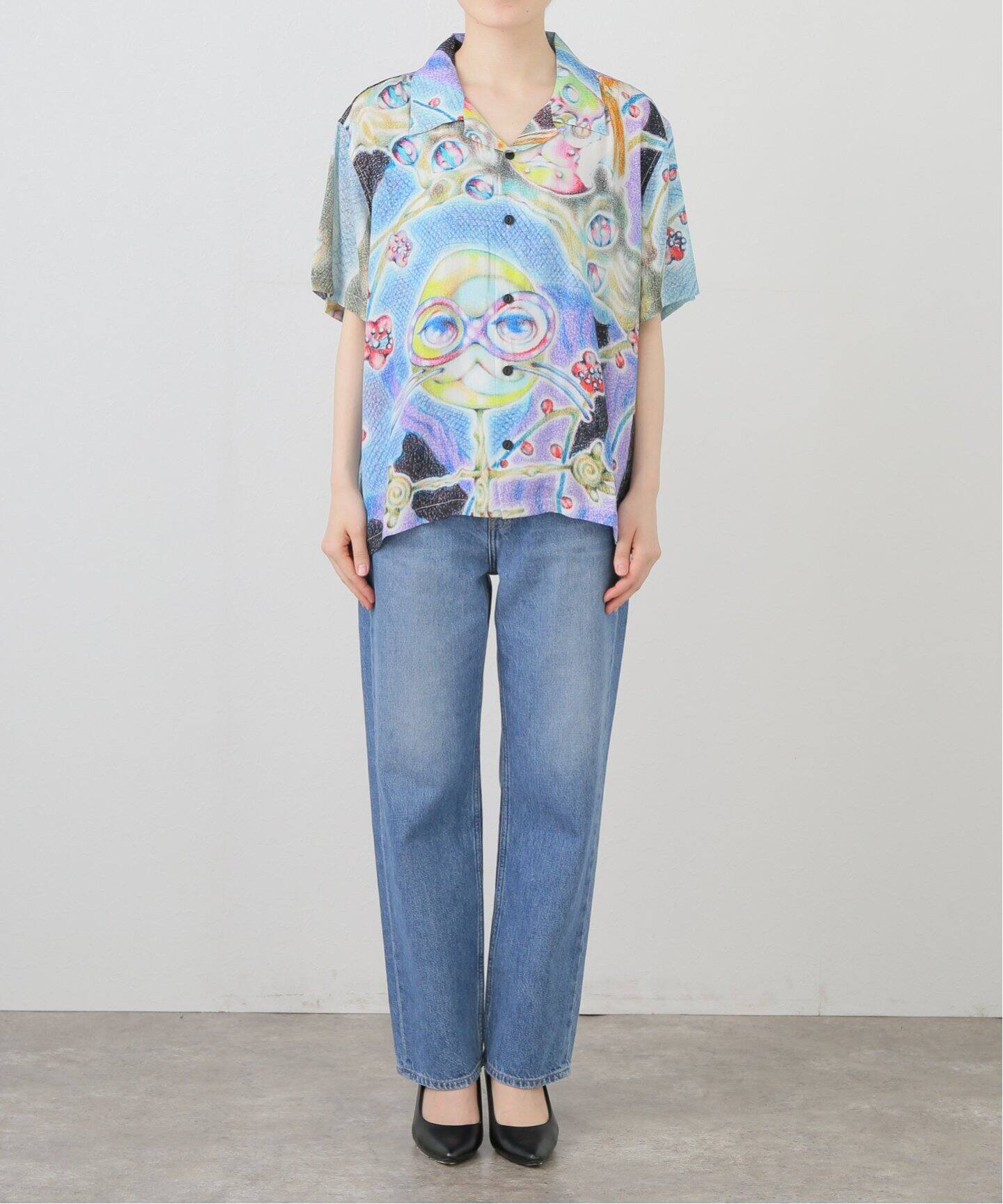 ブラウス シャツ 「BRAIN DEAD/ブレインデッド」ASPEN EYES S/S T05004293D225 レディース メンズ BRAIN DEAD/ブレインデッド】ASPEN EYES S/S T05004293D225