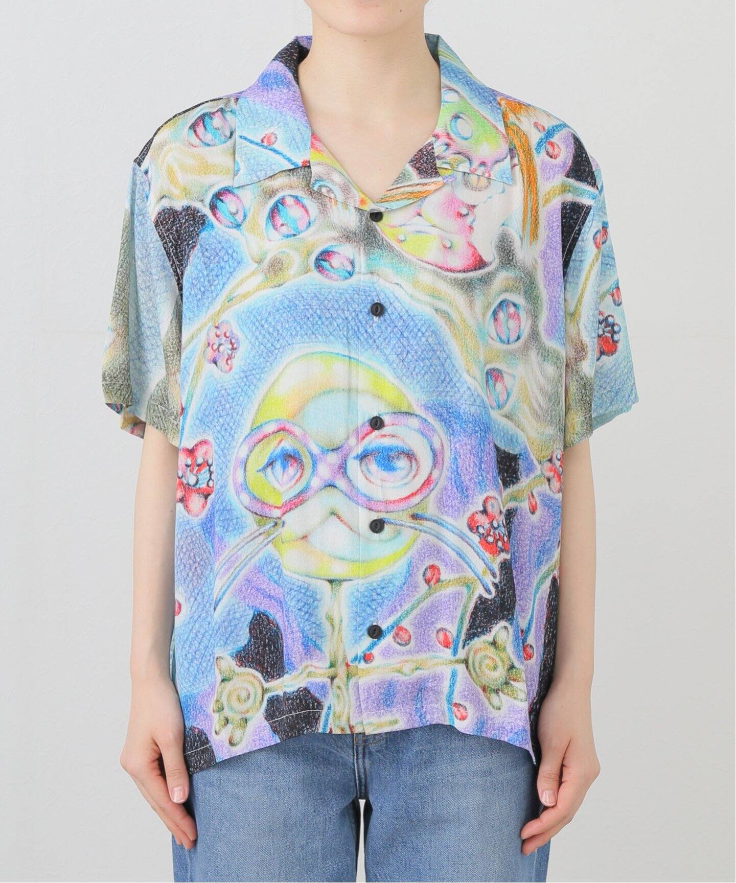 ブラウス シャツ 「BRAIN DEAD/ブレインデッド」ASPEN EYES S/S T05004293D225 レディース メンズ BRAIN DEAD/ブレインデッド】ASPEN EYES S/S T05004293D225