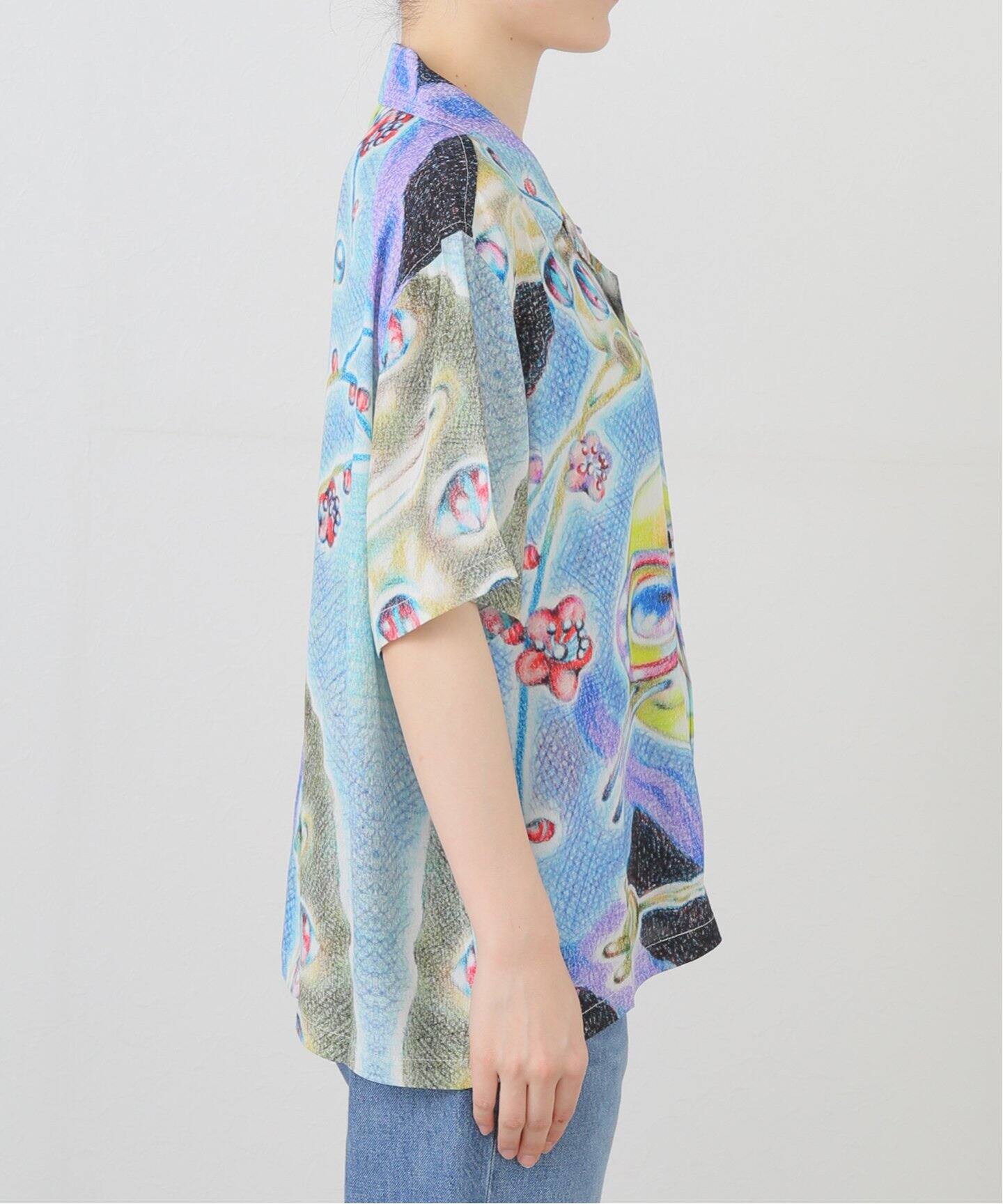 ブラウス シャツ 「BRAIN DEAD/ブレインデッド」ASPEN EYES S/S T05004293D225 レディース メンズ BRAIN DEAD/ブレインデッド】ASPEN EYES S/S T05004293D225