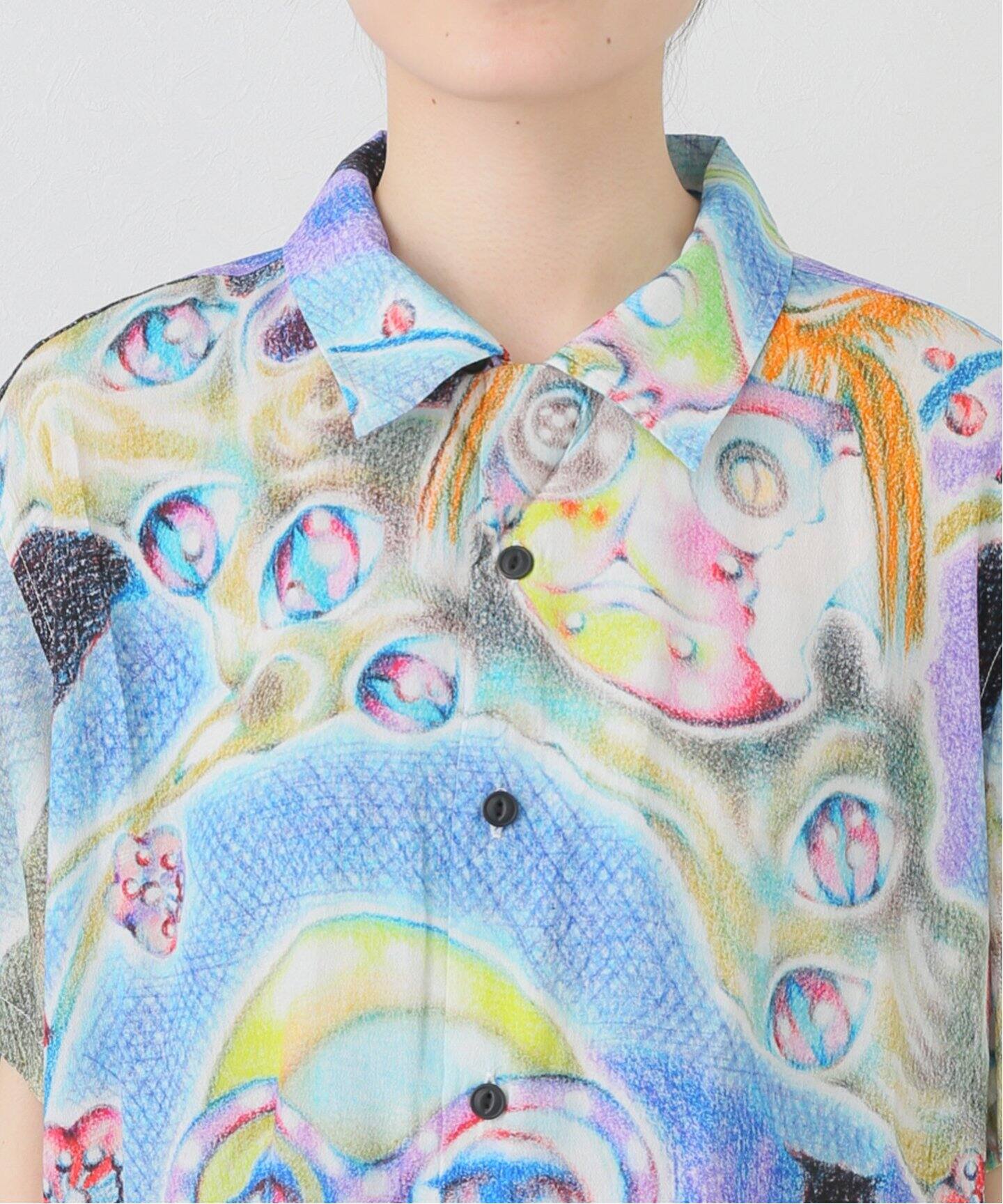 ブラウス シャツ 「BRAIN DEAD/ブレインデッド」ASPEN EYES S/S T05004293D225 レディース メンズ BRAIN DEAD/ブレインデッド】ASPEN EYES S/S T05004293D225