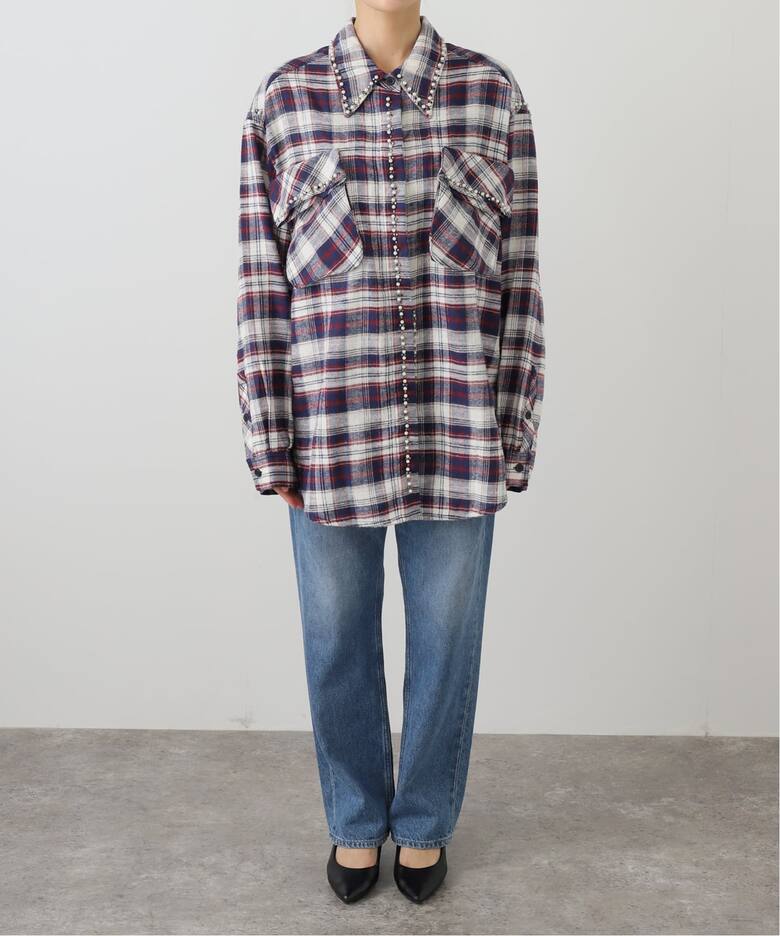 OPEN YY / オープンワイワイ】 Woven BEADED POCKET SHIRT YY254ST001 