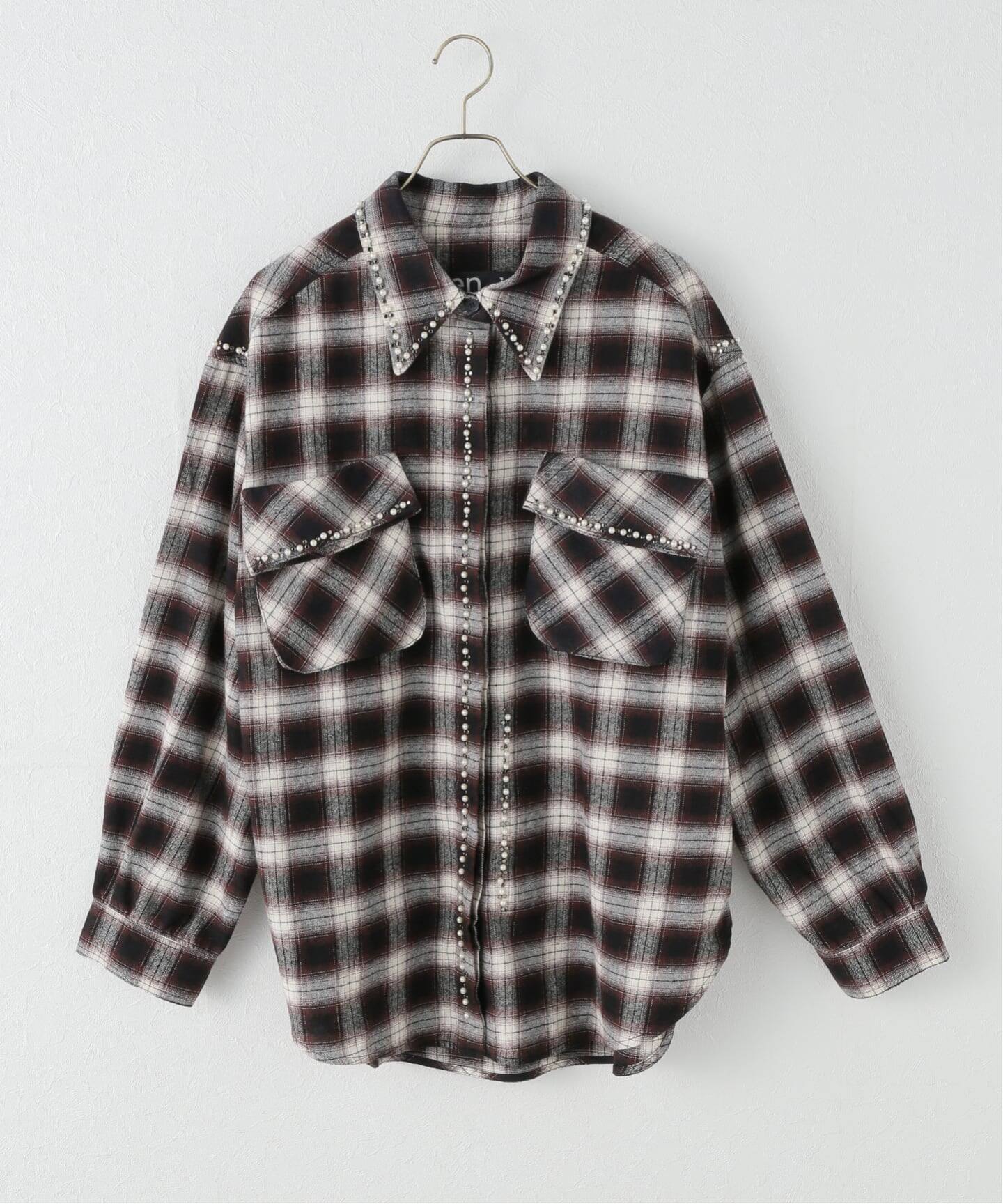OPEN YY / オープンワイワイ】 Woven BEADED POCKET SHIRT YY254ST001 