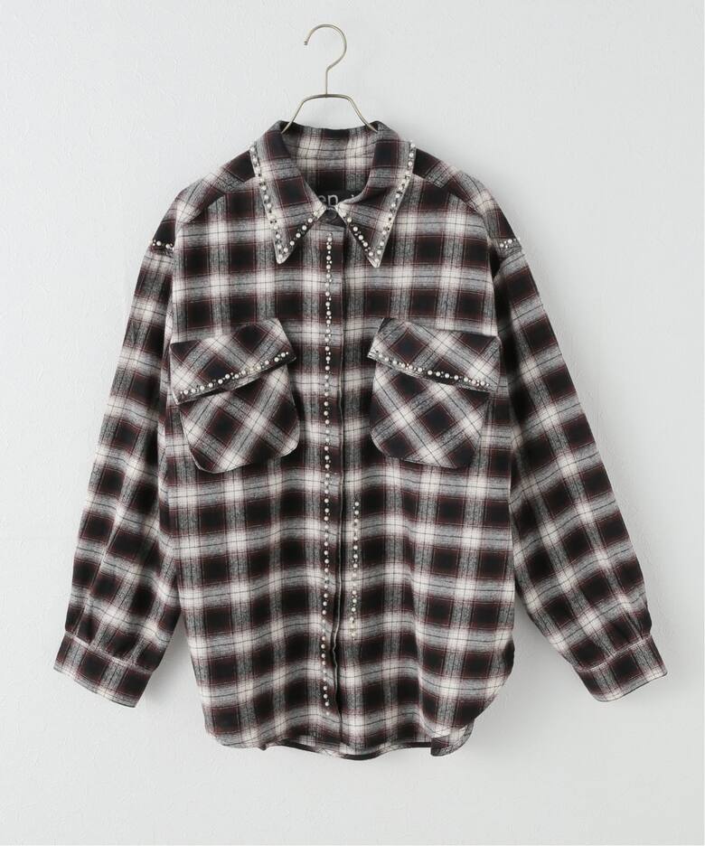 OPEN YY / オープンワイワイ】 Woven BEADED POCKET SHIRT YY254ST001