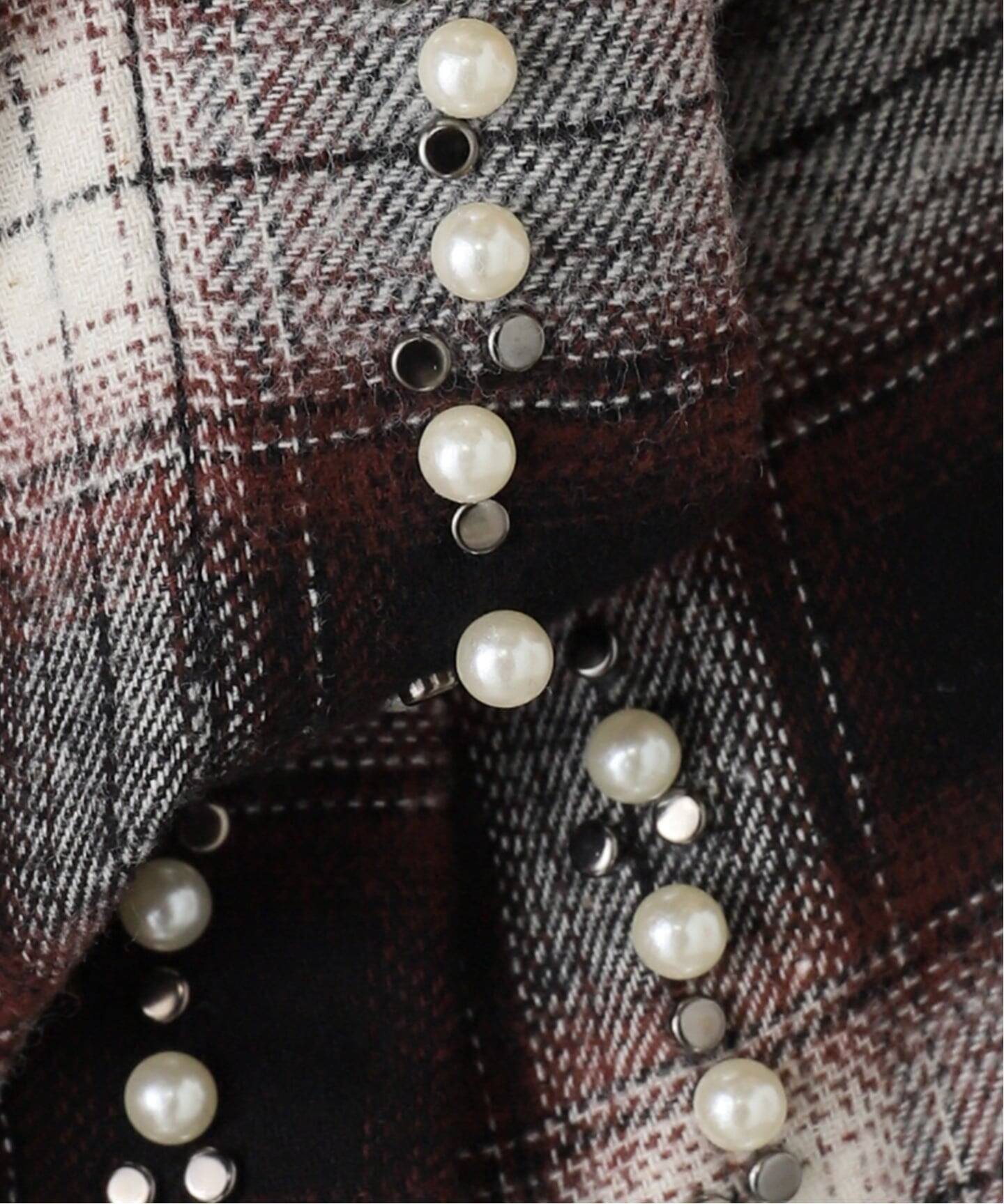OPEN YY / オープンワイワイ】 Woven BEADED POCKET SHIRT YY254ST001