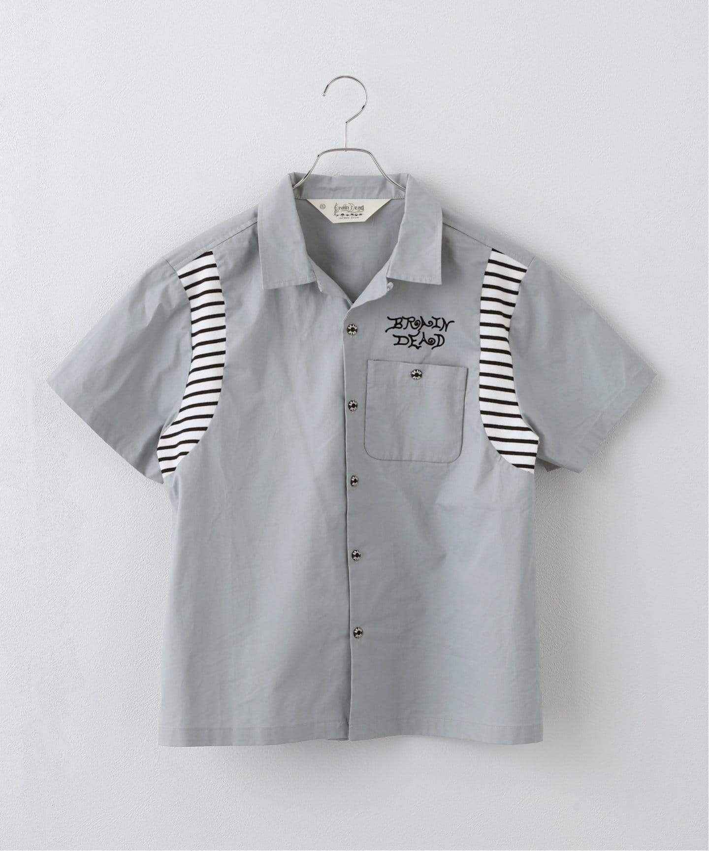 ブラウス シャツ 「BRAIN DEAD/ブレインデッド」 COBRA FLOCKED T04004261D225 レディース メンズ BRAIN DEAD/ブレインデッド】 COBRA FLOCKED T04004261D225