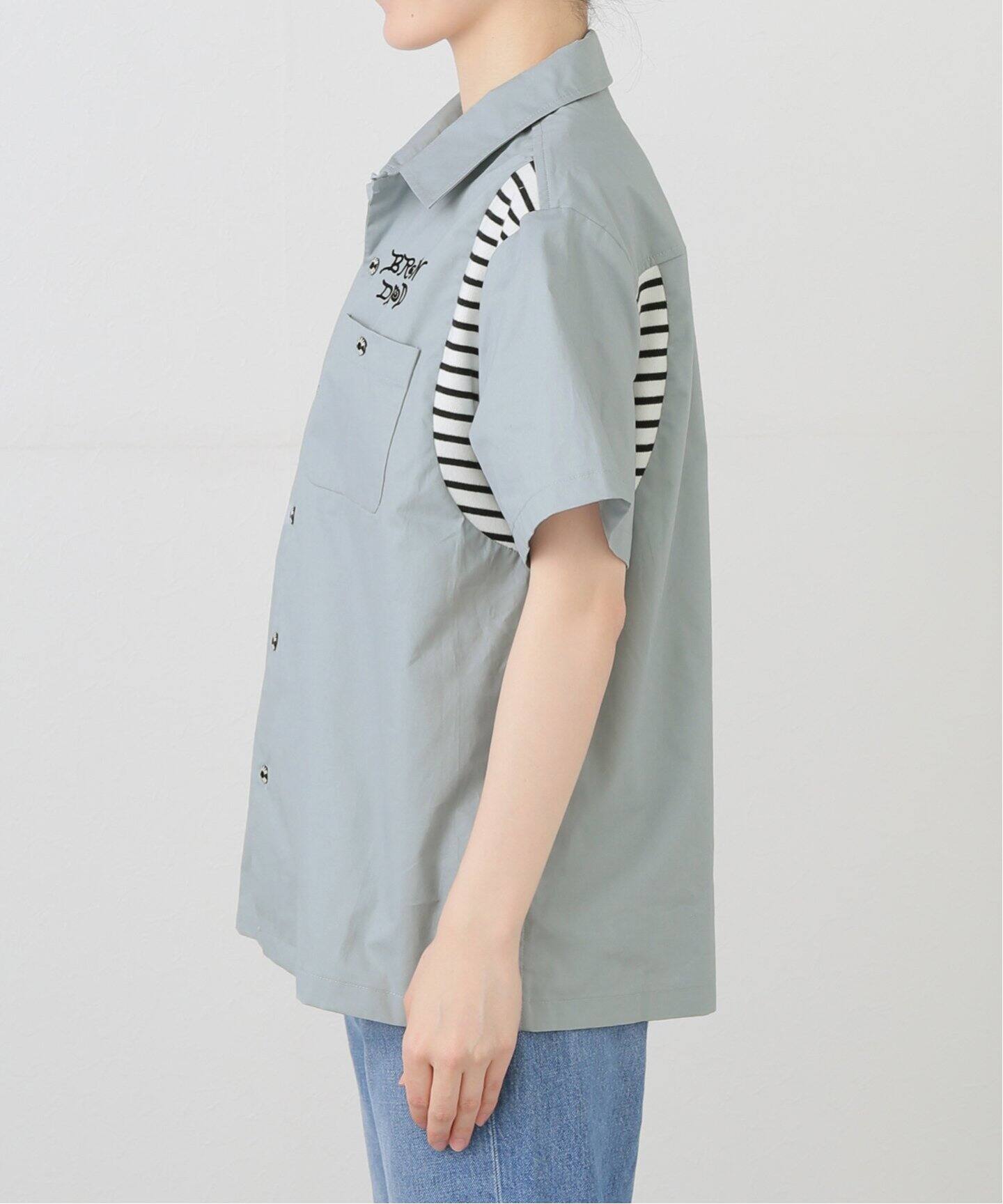 ブラウス シャツ 「BRAIN DEAD/ブレインデッド」 COBRA FLOCKED T04004261D225 レディース メンズ セール】【BRAIN DEAD/ブレインデッド】 COBRA FLOCKED