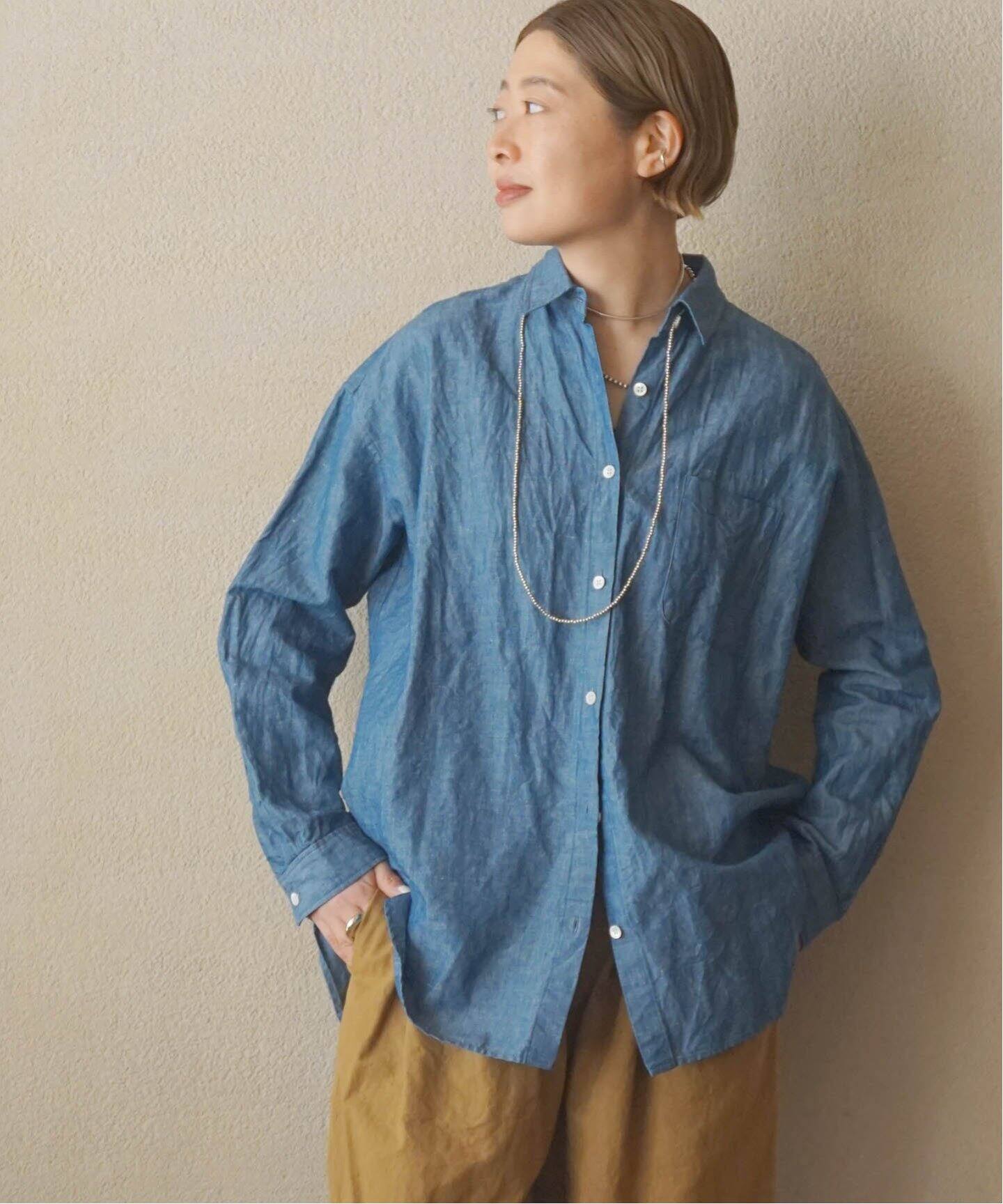 ジャーナルスタンダードラックス　シャンブレー レギュラーカラー-Big-シャツ 楽天市場】CLシャンブレー レギュラーカラー-Big-シャツ journal