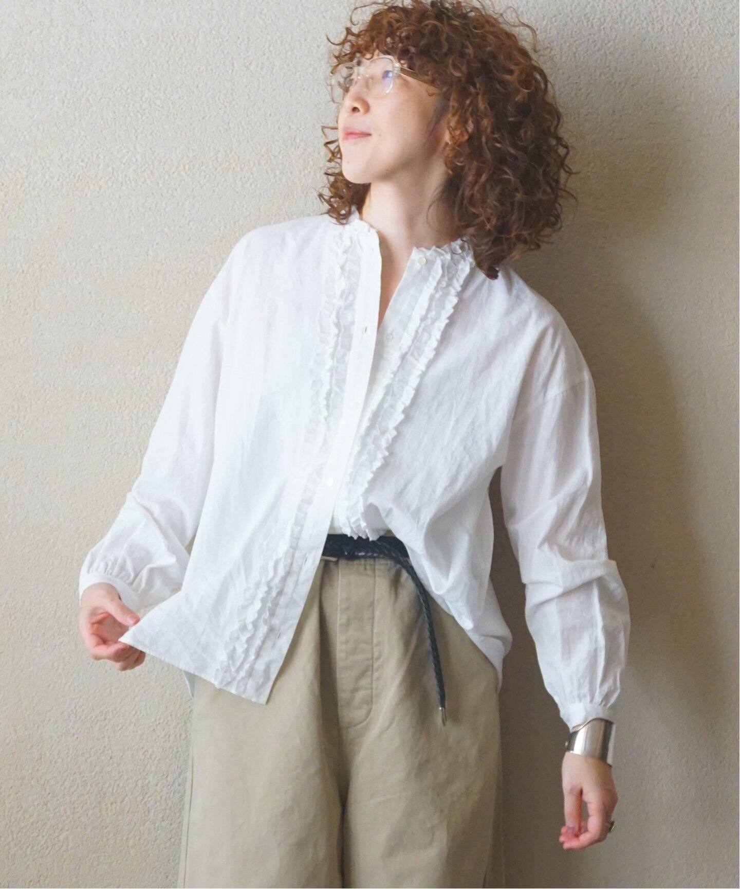 journal standard luxe ワッシャーフリルブラウス 