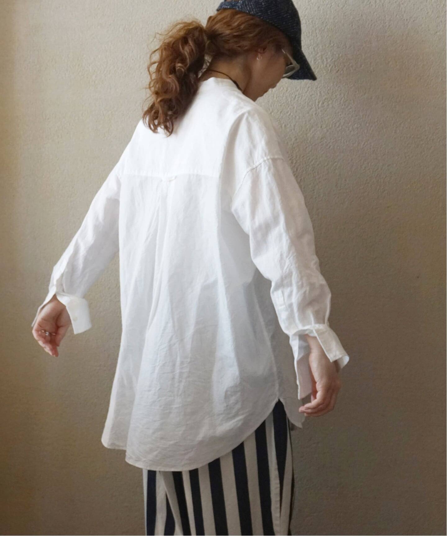 CLシャンブレー スタンドカラーシャツ（シャツ／ブラウス）｜journal