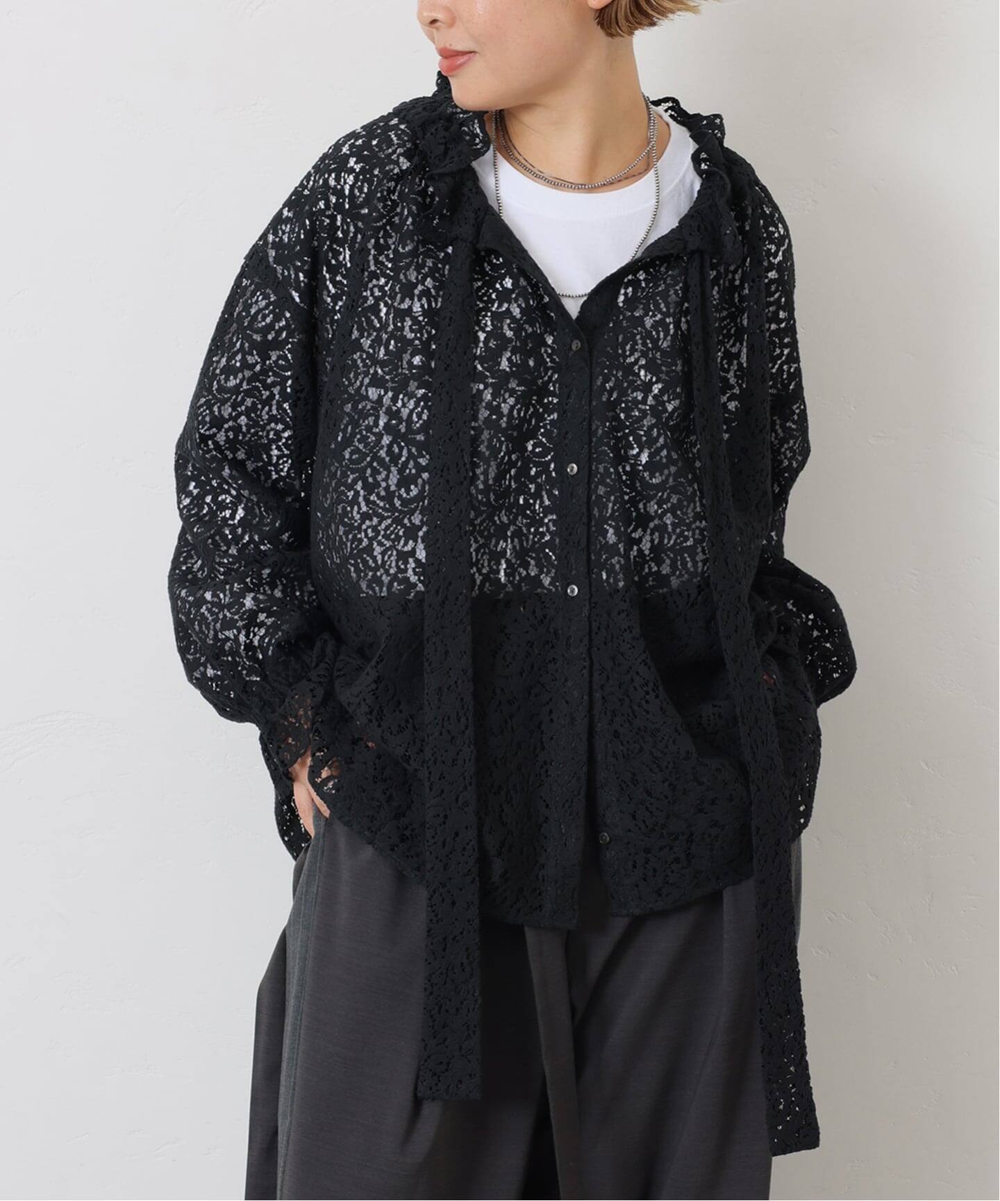 ジャーナルスタンダードラックス コットンレースリブBL JOURNAL STANDARD LUXE（ジャーナルスタンダード ラックス）の