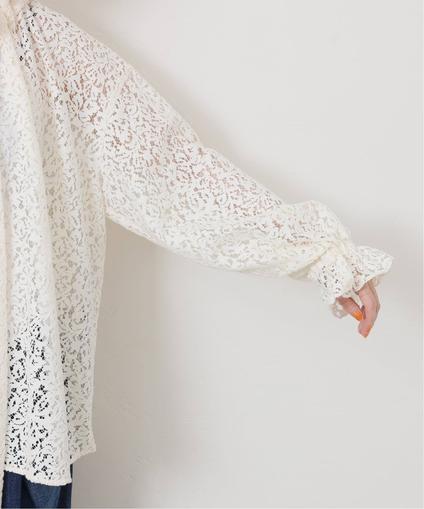 ジャーナルスタンダードラックス コットンレースリブBL ジャーナルスタンダードラックス コットンレースリブブラウス