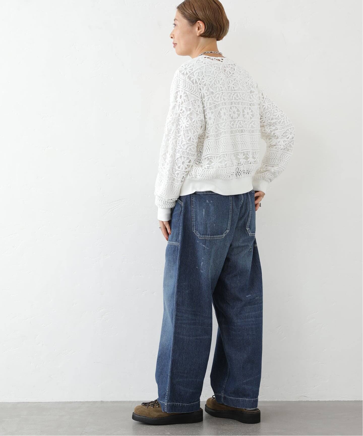 ジャーナルスタンダードラックス コットンレースリブブラウス 予約》コットンレース リブブラウス（シャツ／ブラウス