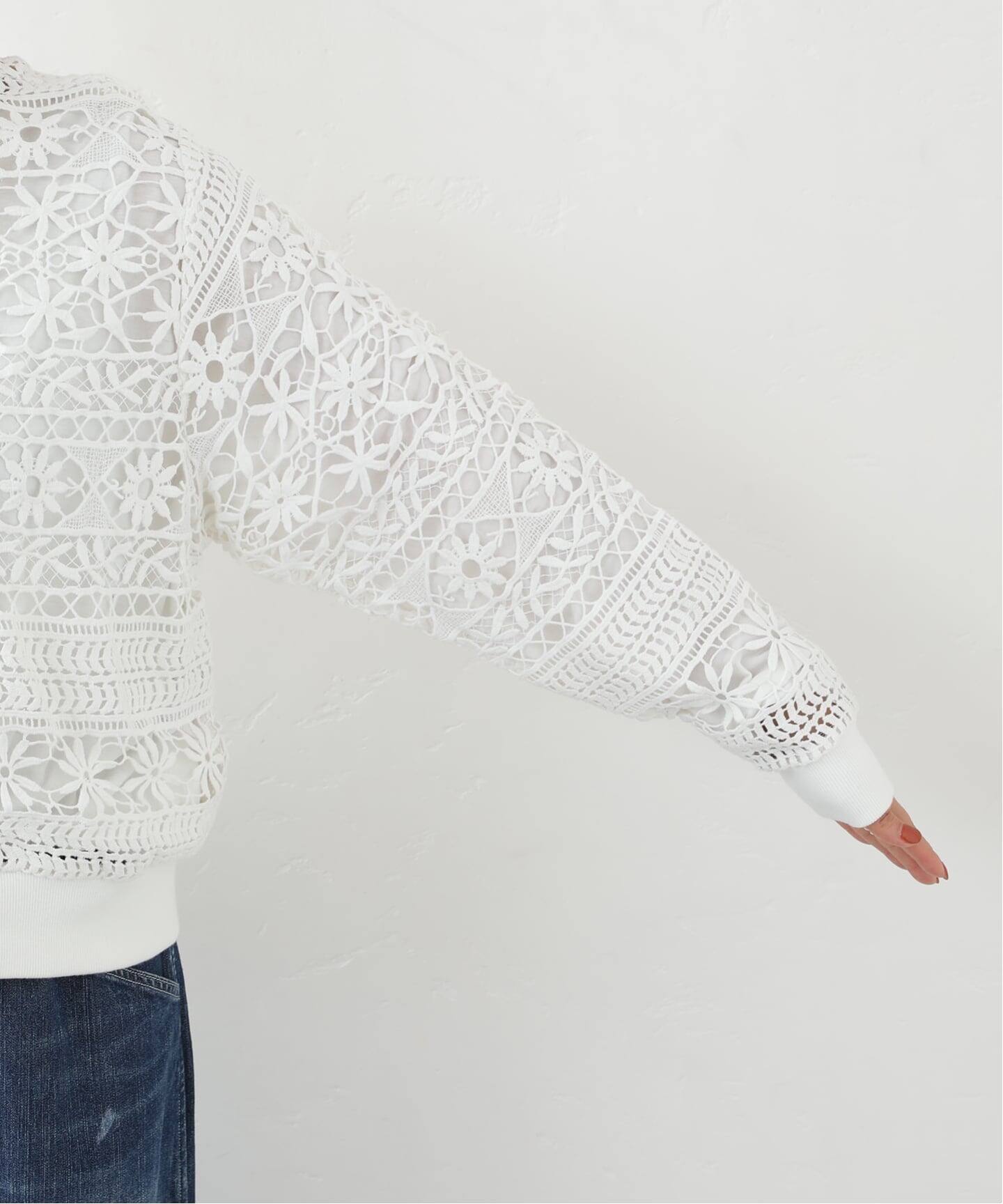 ジャーナルスタンダードラックス コットンレースリブブラウス 予約》コットンレース リブブラウス（シャツ／ブラウス