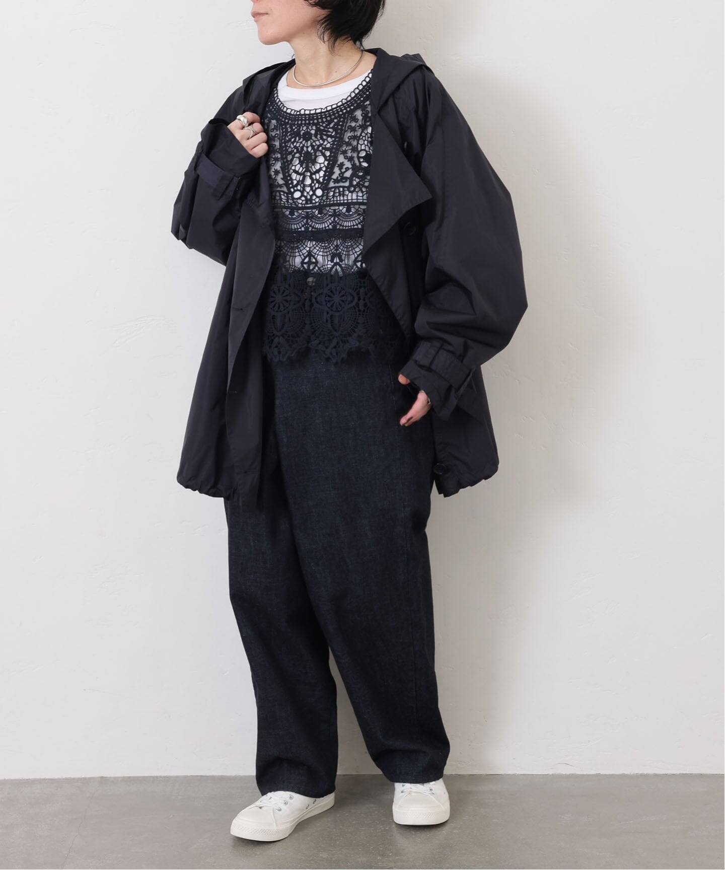 追加》レースMIXノースリーブブラウス（010/040）（シャツ／ブラウス