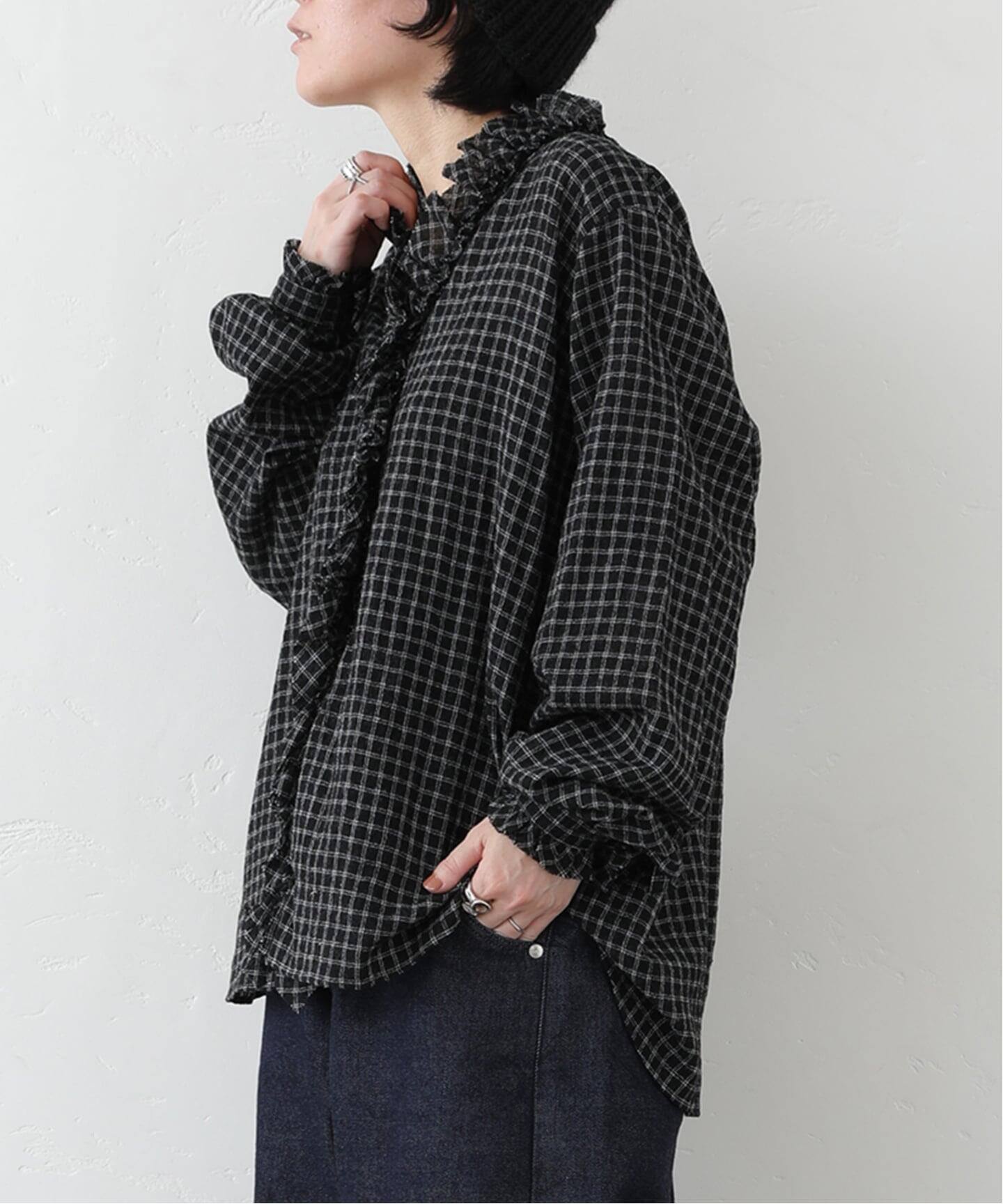 リファイン フリルブラウス（シャツ／ブラウス）｜journal standard