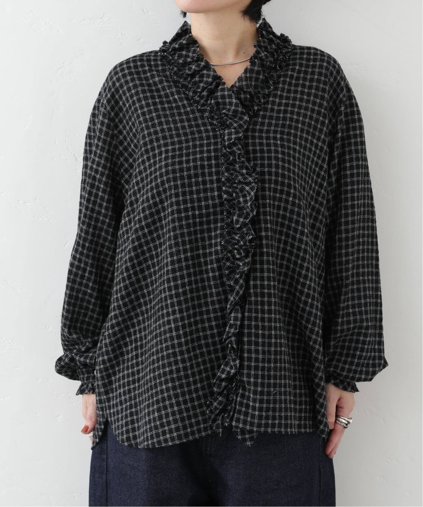 journal standard luxe リファイン フリルブラウス リファイン フリルブラウス（シャツ／ブラウス）｜journal standard