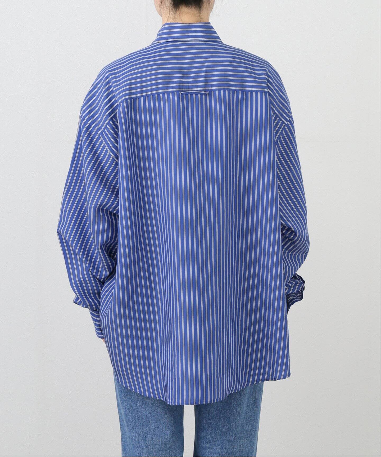 journal standard luxe ストライプ　フード　シャツ JOURNAL STANDARD - journal standard luxe ストライプ