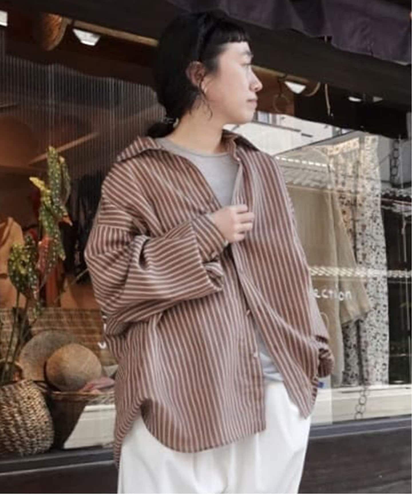journal standard luxe ストライプ レギュラーカラーシャツ JOURNAL STANDARD LUXE シャツ ブラウス タイプストライプ