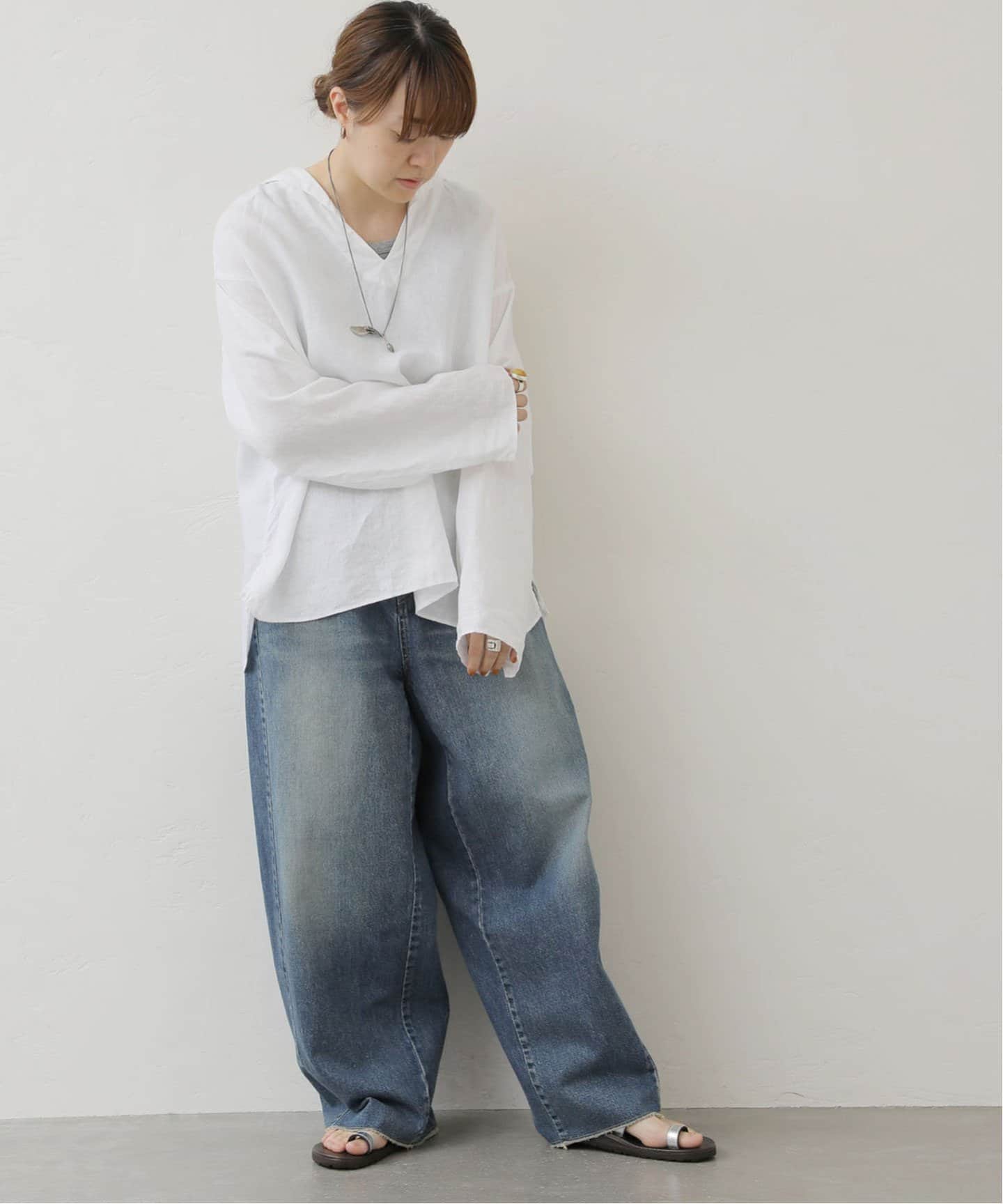 luxe ソフトリネン セーラーシャツ JOURNAL STANDARD LUXE シャツ ブラウス ソフトリネン セーラー