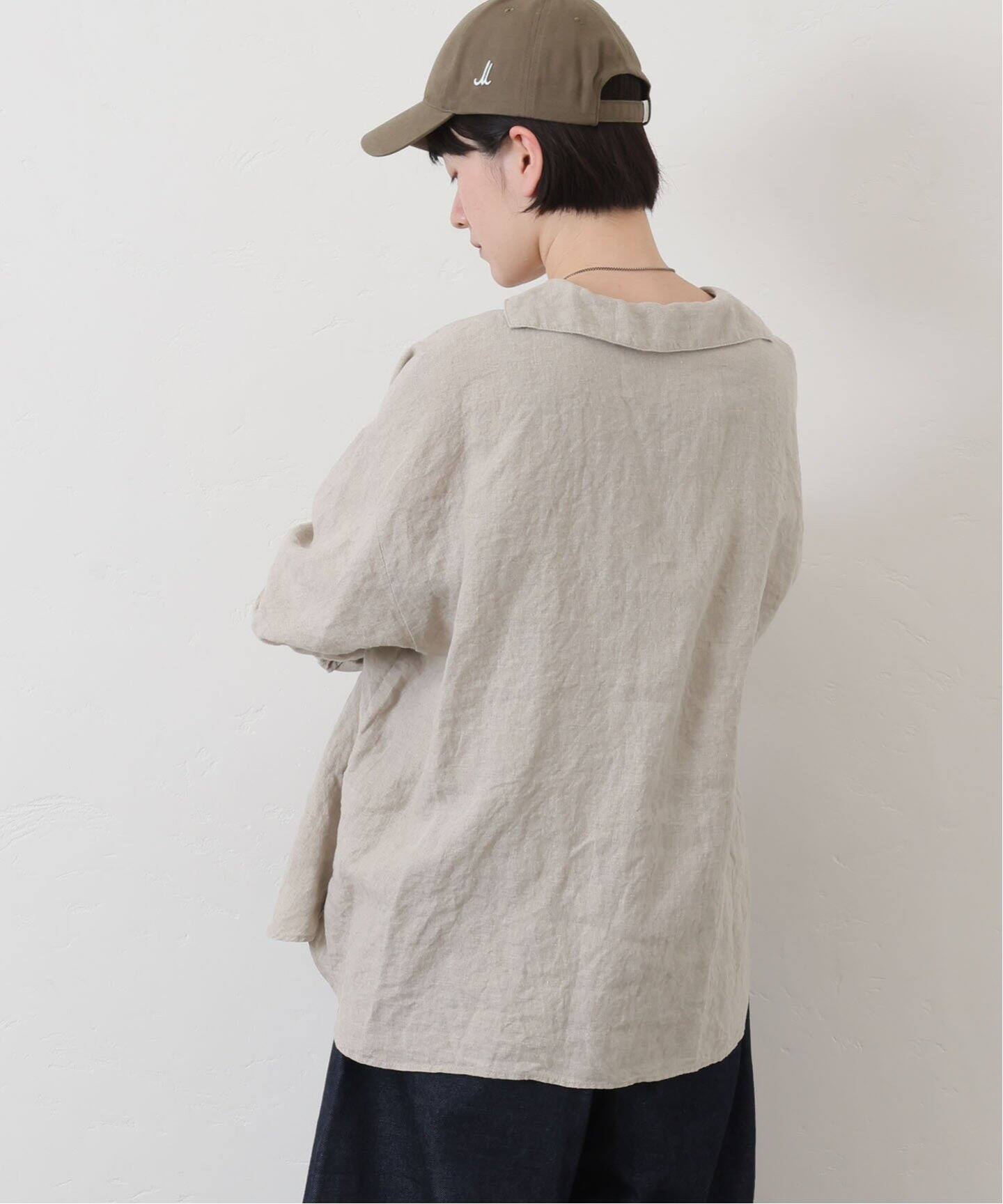 【2025SS】 journal standard luxe セーラーリネン 追加》ソフトリネン セーラーシャツ（シャツ／ブラウス