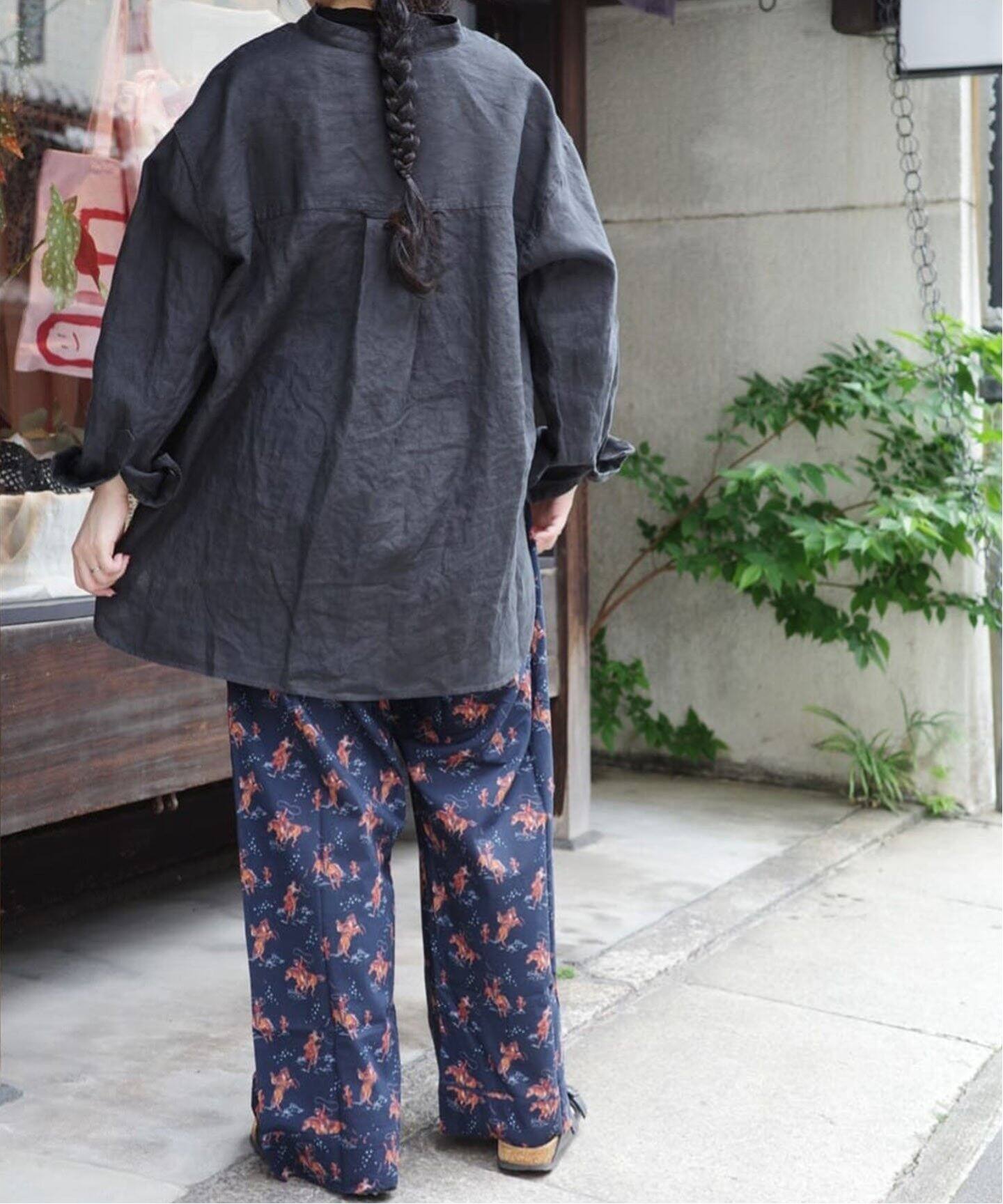 リネン スタンドカラーシャツ（シャツ／ブラウス）｜journal standard 