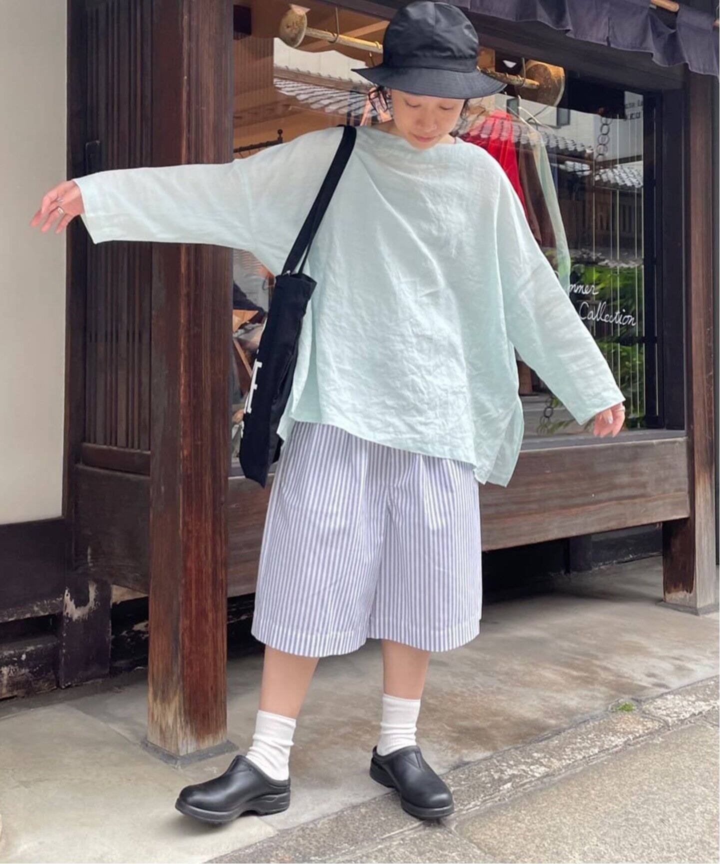 エアリーリネンボートネックブラウス（シャツ／ブラウス）｜journal