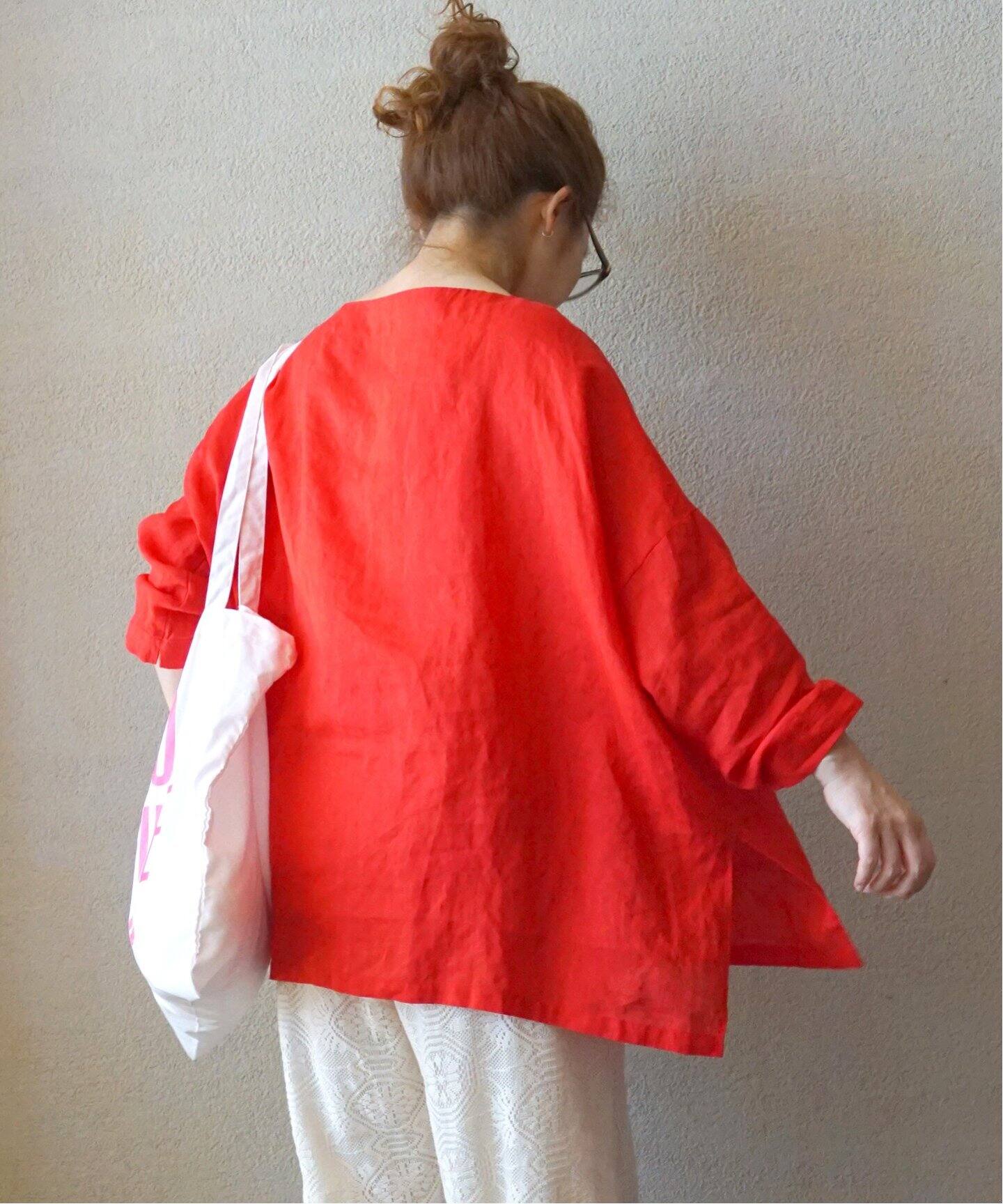 エアリーリネンボートネックブラウス（シャツ／ブラウス）｜journal 