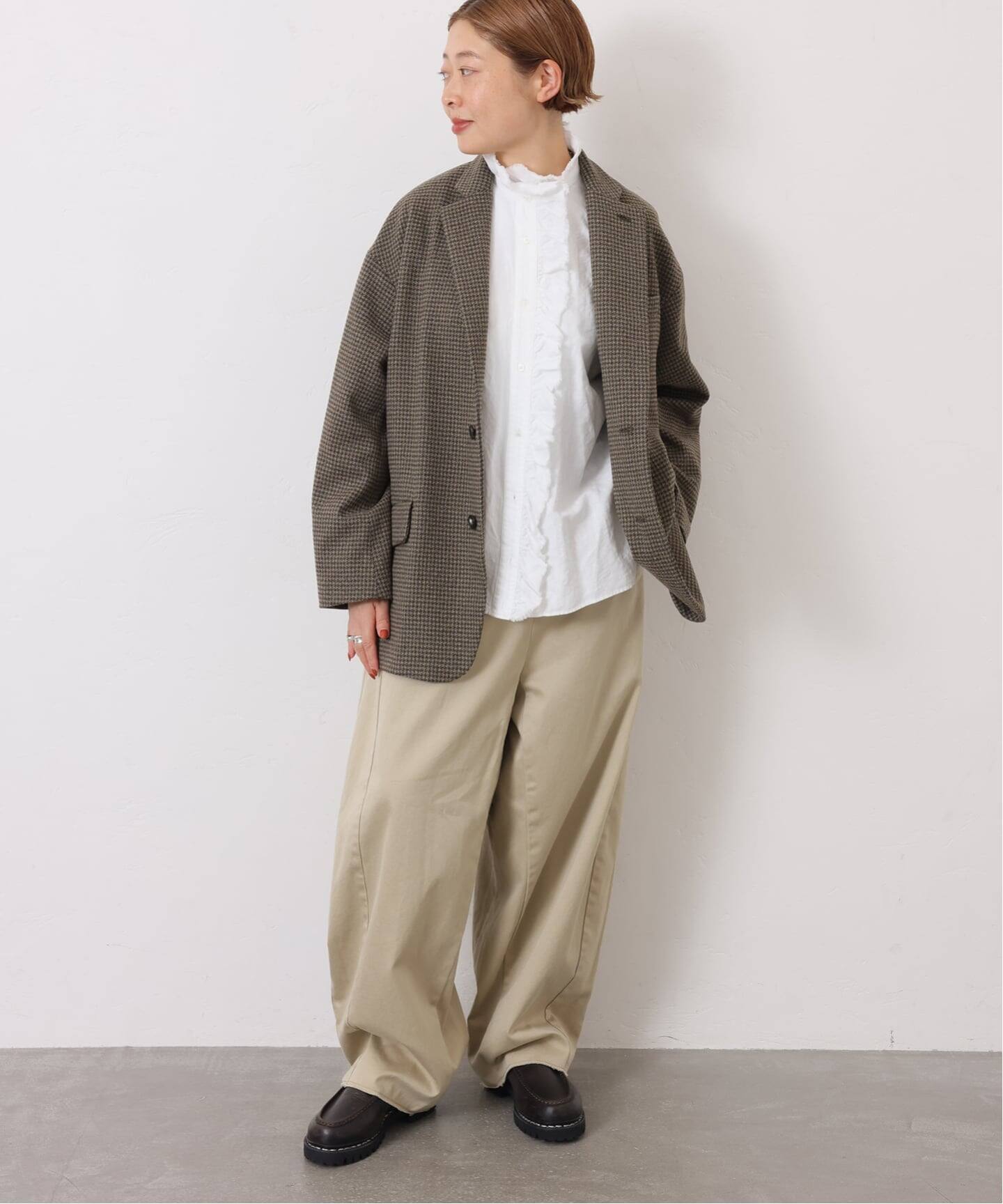 CLシャンブレー フリルブラウス（シャツ／ブラウス）｜journal