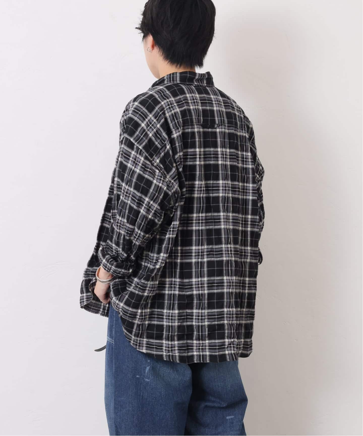 予約》シャーリングチェック Big-BD-シャツ（シャツ／ブラウス