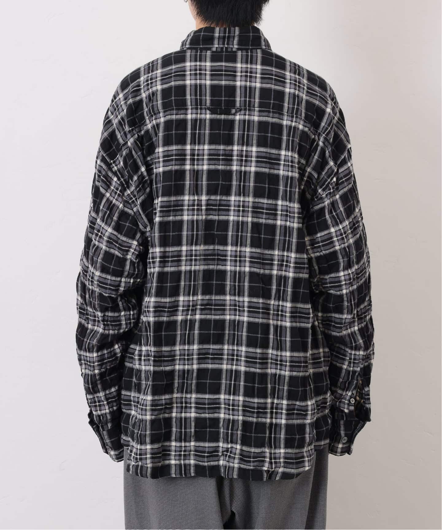 シャーリングチェック Big-BD-シャツ（シャツ／ブラウス）｜journal