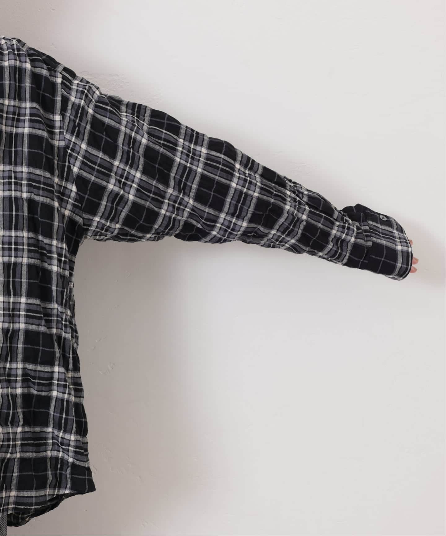 シャーリングチェック Big-BD-シャツ（シャツ／ブラウス）｜journal