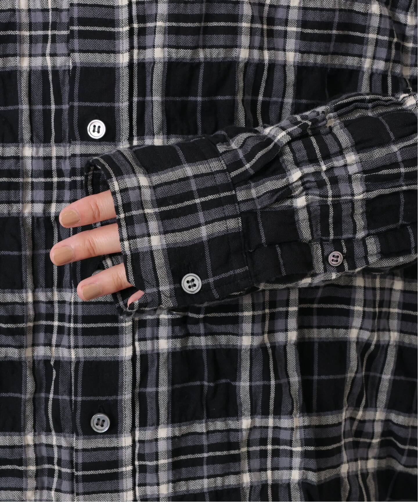 シャーリングチェック Big-BD-シャツ（シャツ／ブラウス）｜journal