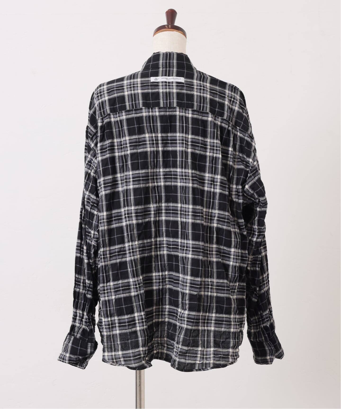 シャーリングチェック Big-BD-シャツ（シャツ／ブラウス）｜journal
