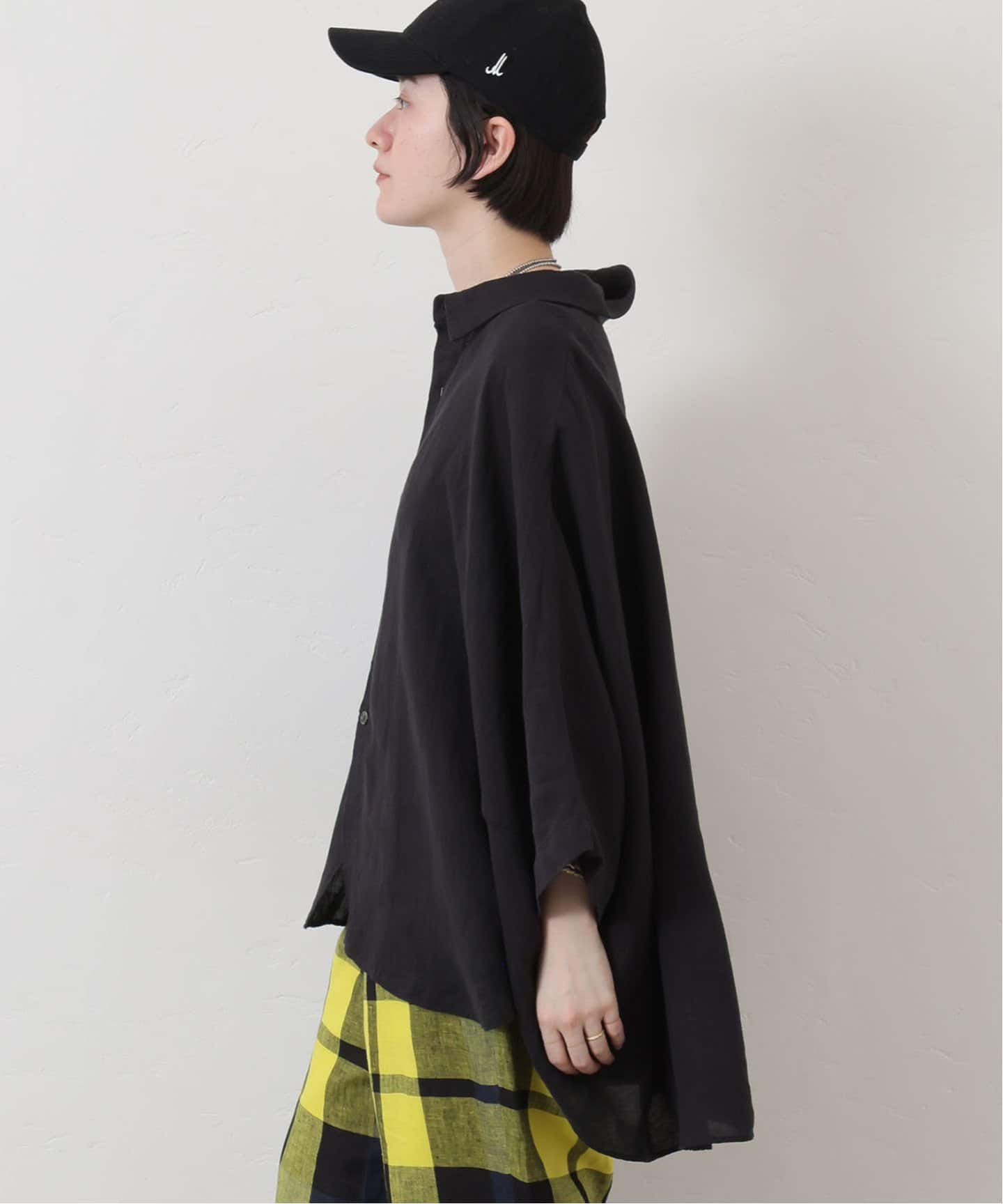 リネンキャンバス バルーンシャツ（シャツ／ブラウス）｜journal