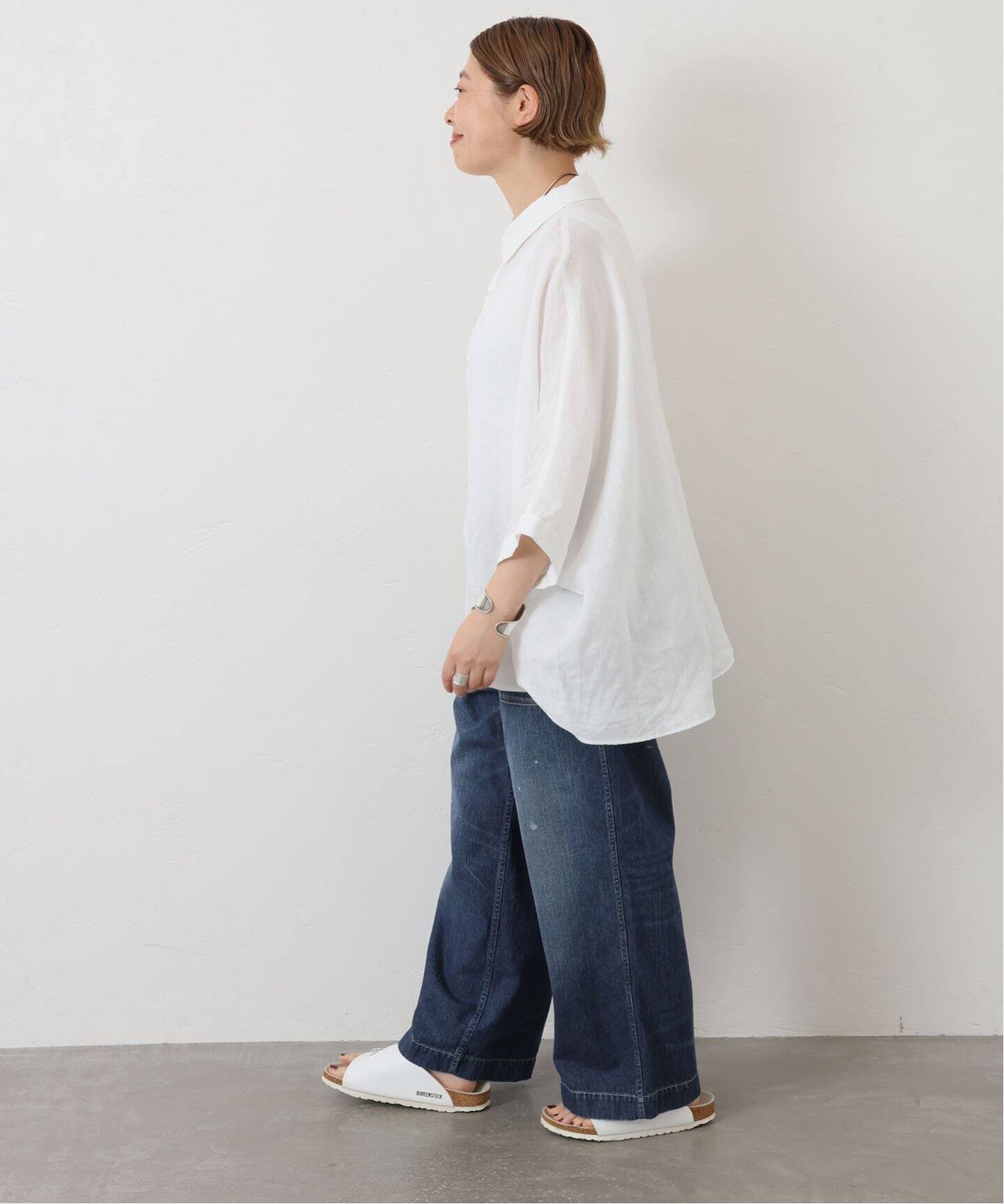リネンキャンバス バルーンシャツ（シャツ／ブラウス）｜journal 