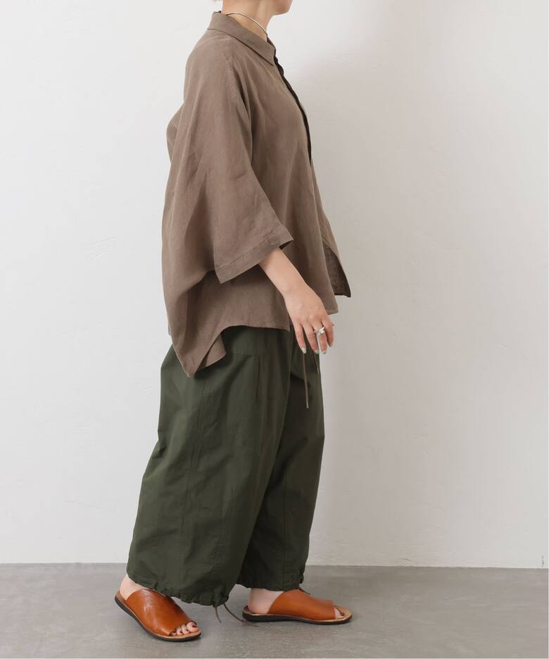 リネンキャンバス バルーンシャツ（シャツ／ブラウス）｜journal 