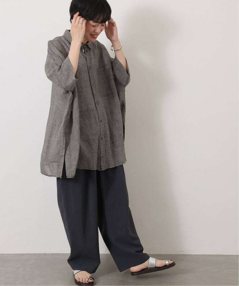 60リネンガーゼ ワイドシャツ（シャツ／ブラウス）｜journal standard 